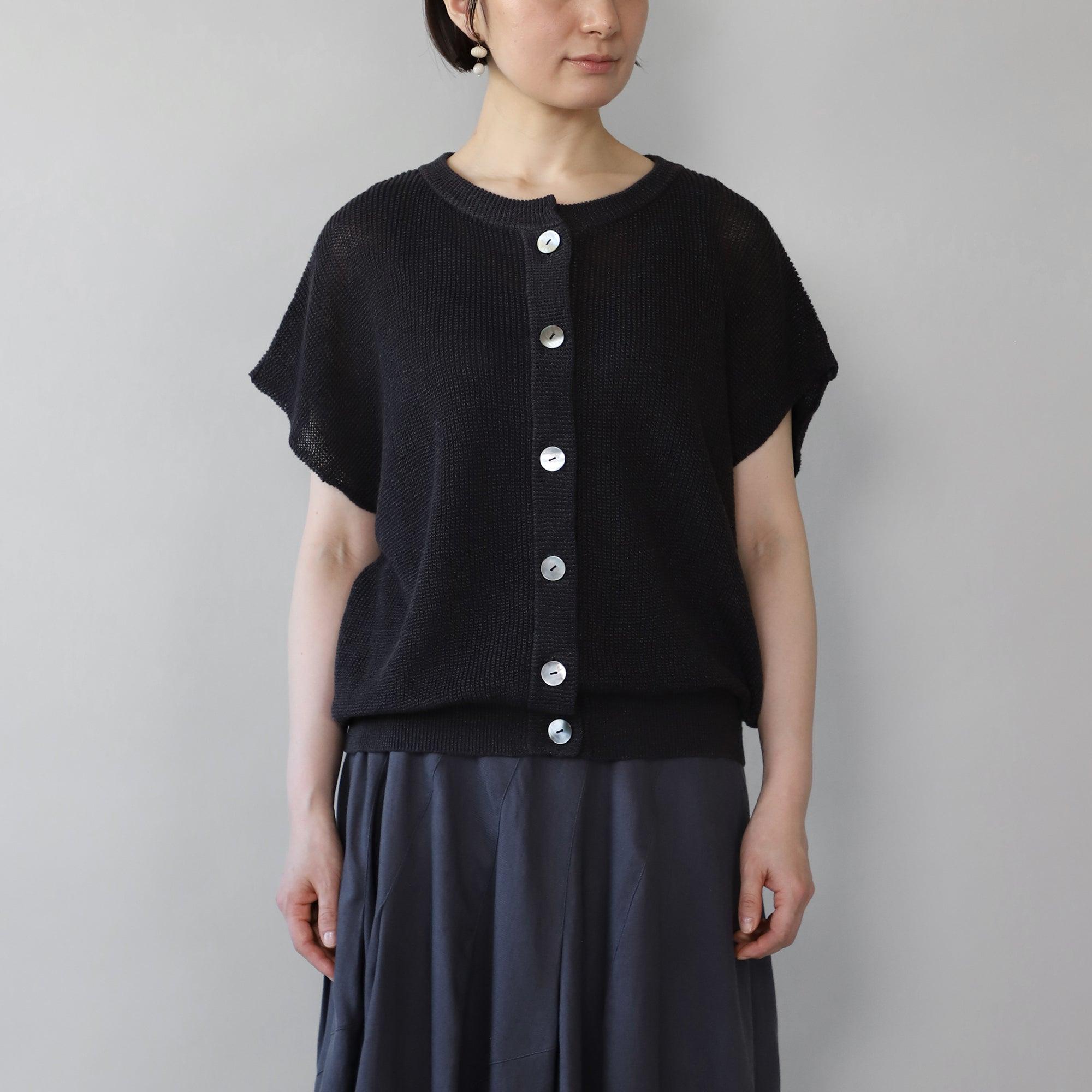 ヘンプコットンコクーンプルオーバー WE2401G016 Black