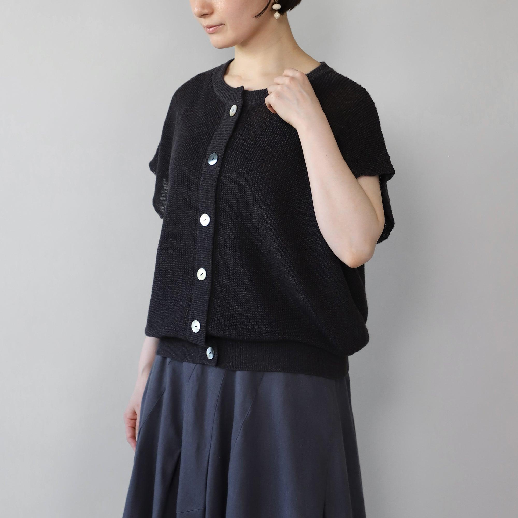 ヘンプコットンコクーンプルオーバー WE2401G016 Black