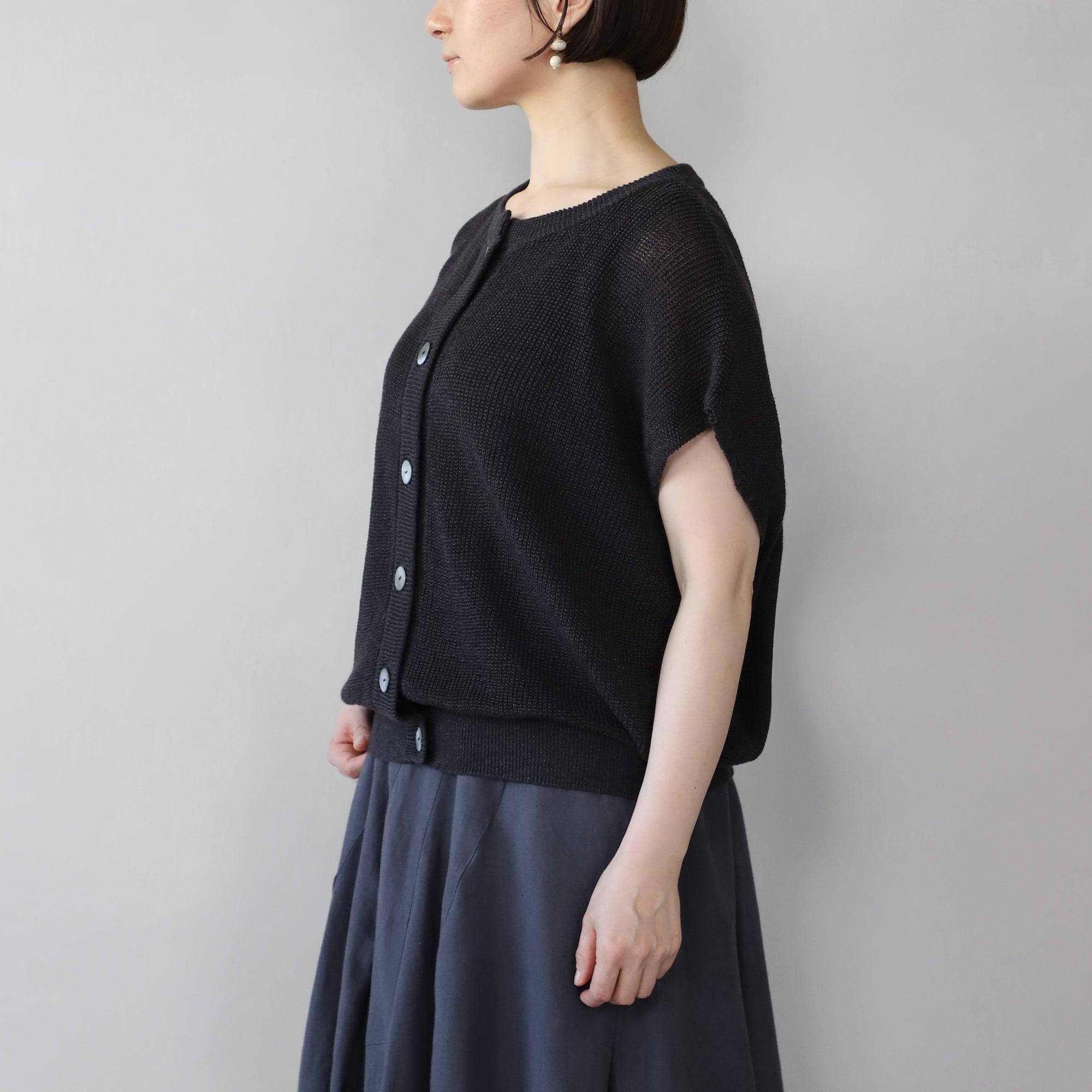 ヘンプコットンコクーンプルオーバー WE2401G016 Black