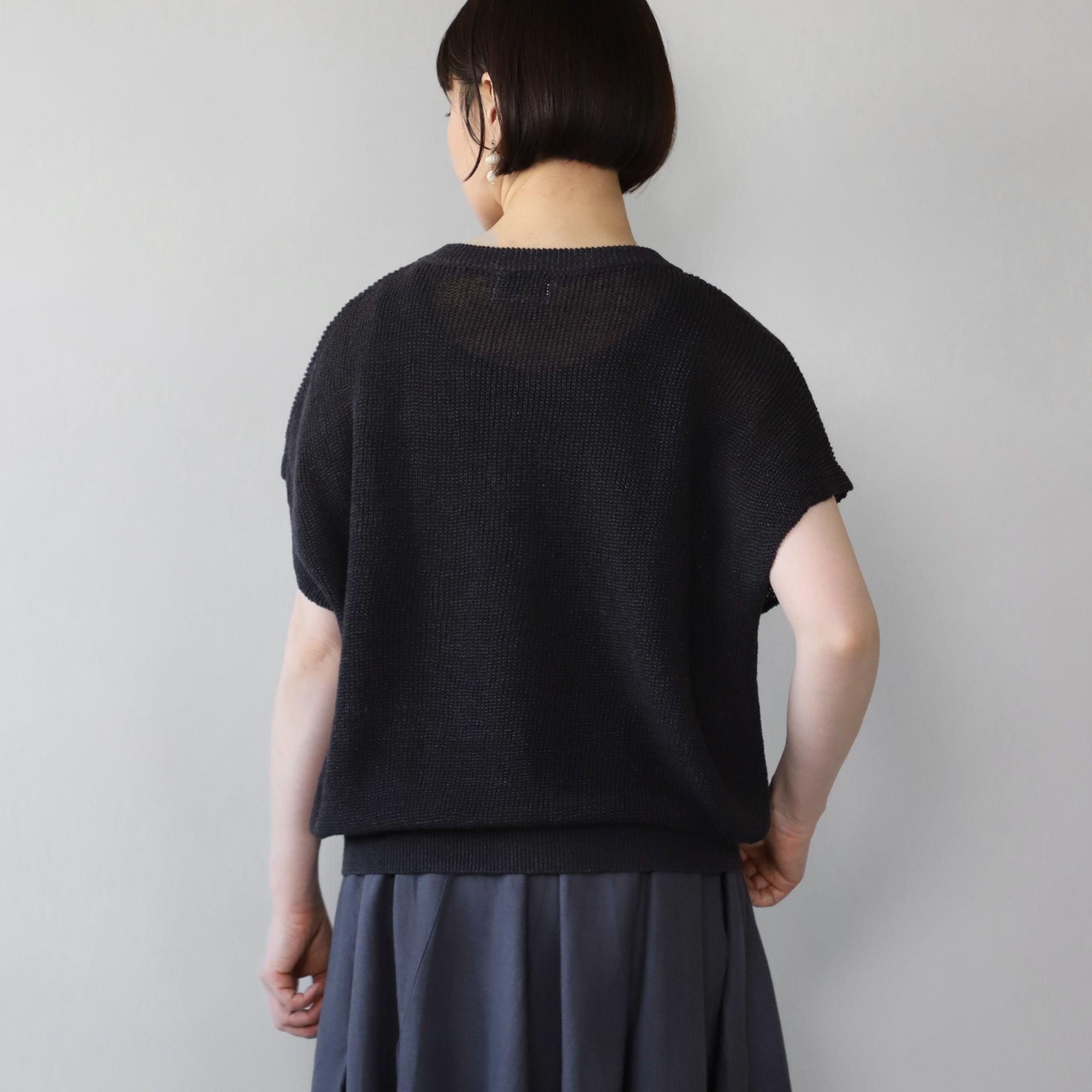 ヘンプコットンコクーンプルオーバー WE2401G016 Black