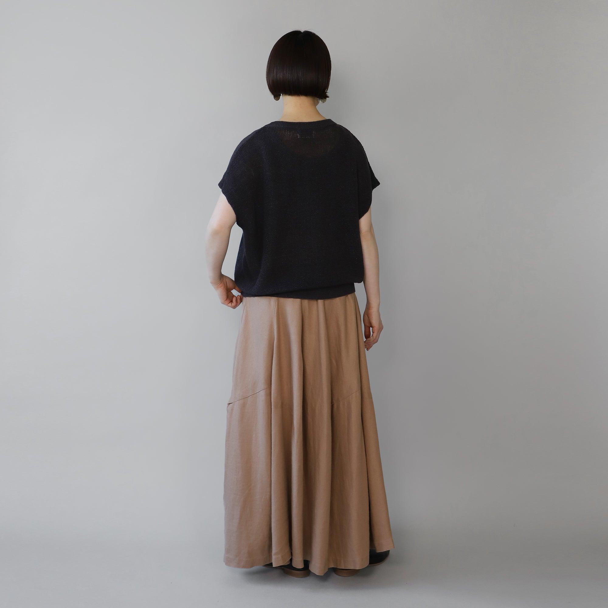 ヘンプバイアスフレアスカート WE2401G010 Mocca