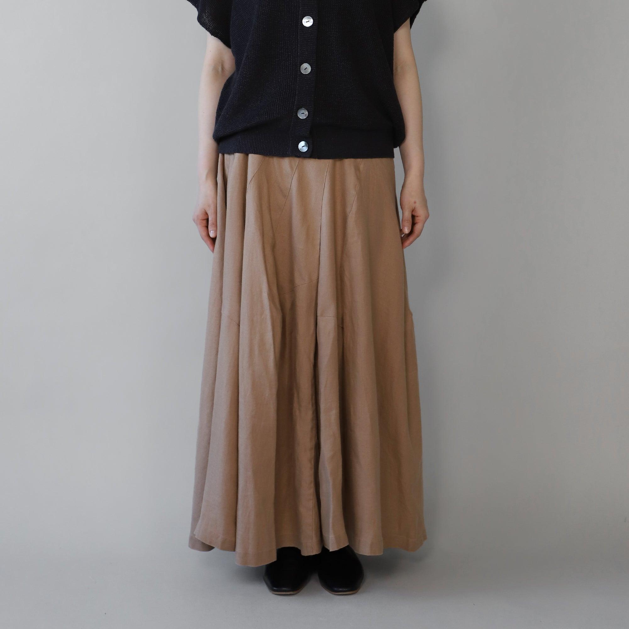 ヘンプバイアスフレアスカート WE2401G010 Mocca