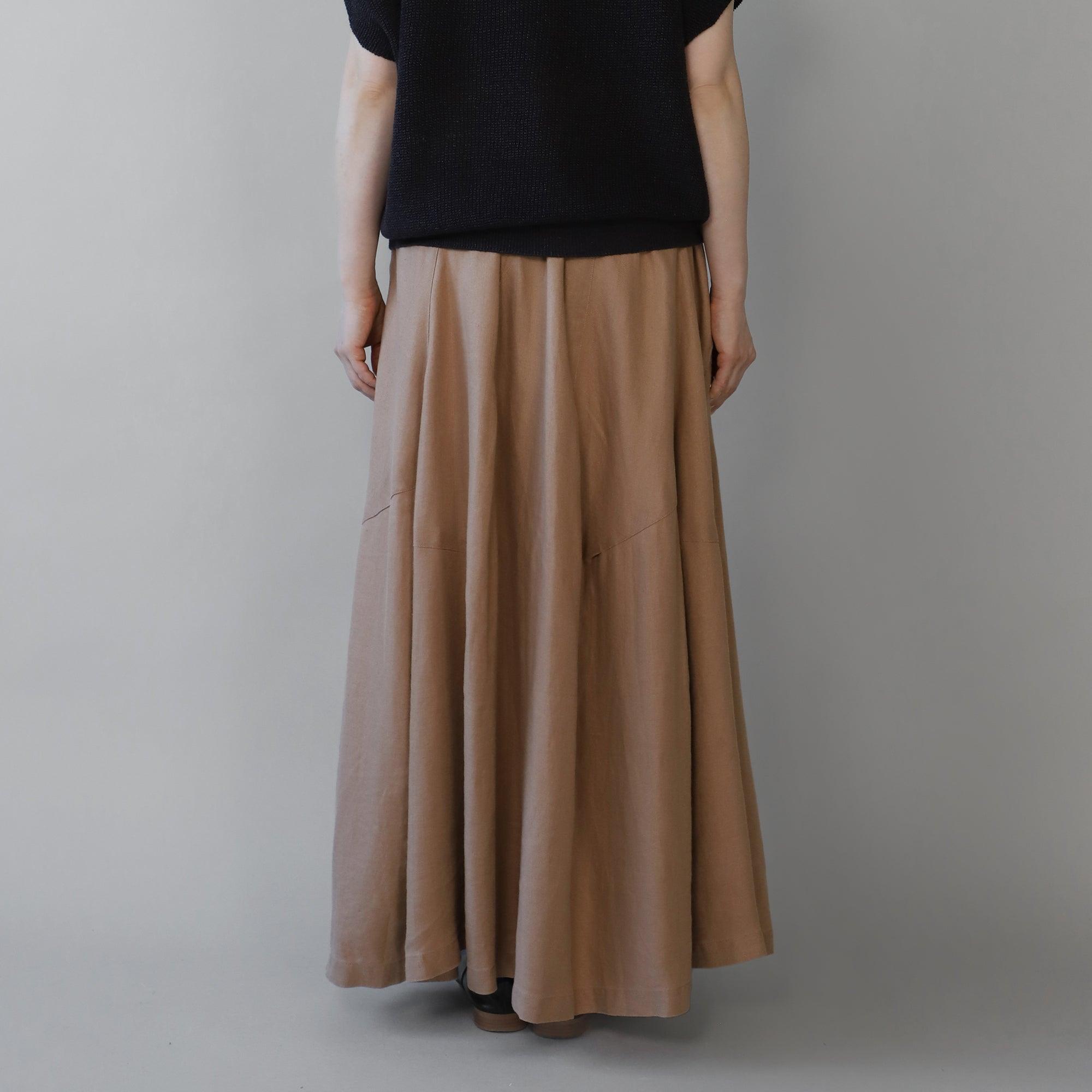 ヘンプバイアスフレアスカート WE2401G010 Mocca