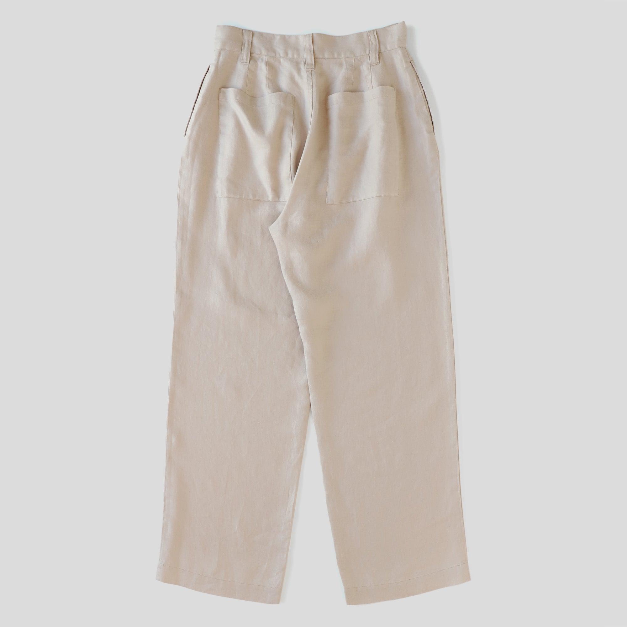 ヘンプストレートパンツ WE2401G008 Beige