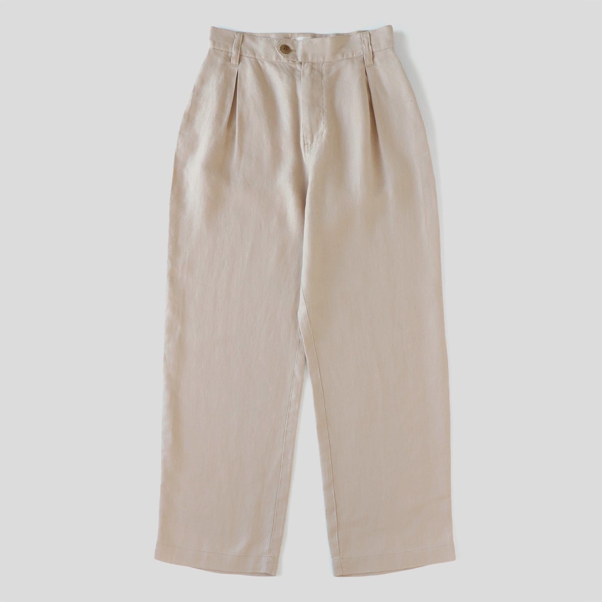 ヘンプストレートパンツ WE2401G008 Beige