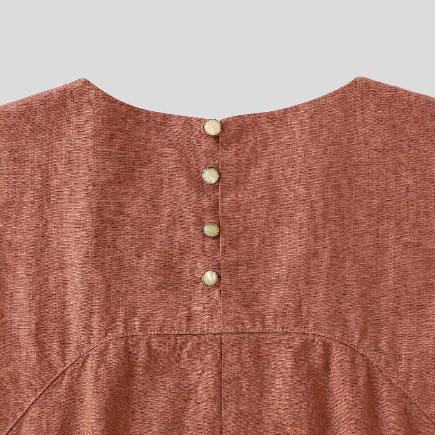 リループサイドタックワンピース WE2401G004 Rosewood detail