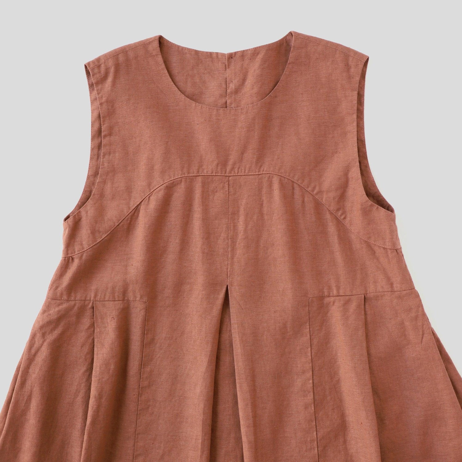 リループサイドタックワンピース WE2401G004 Rosewood front