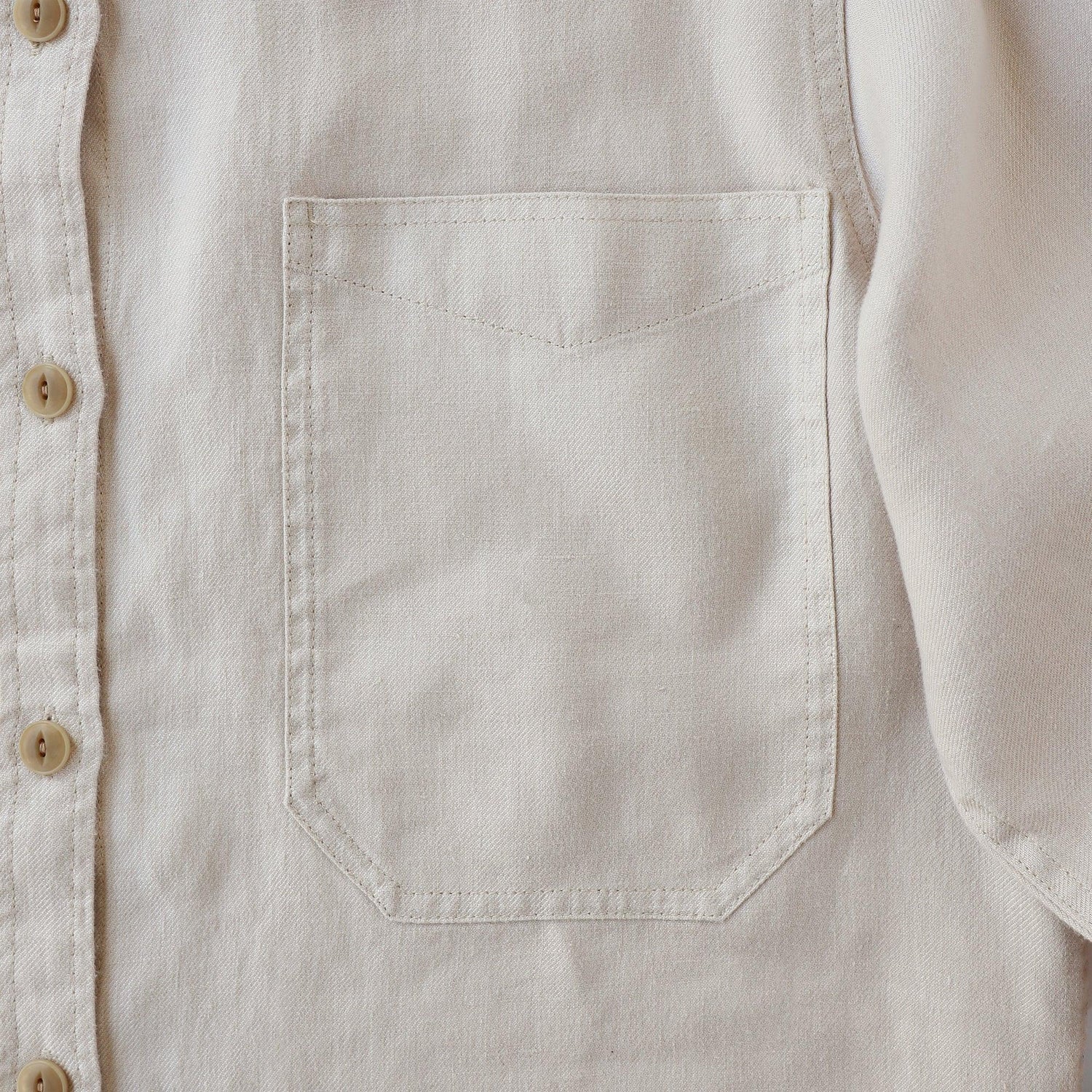 ヘンプシャツジャケット WE2401G007 Beige detail