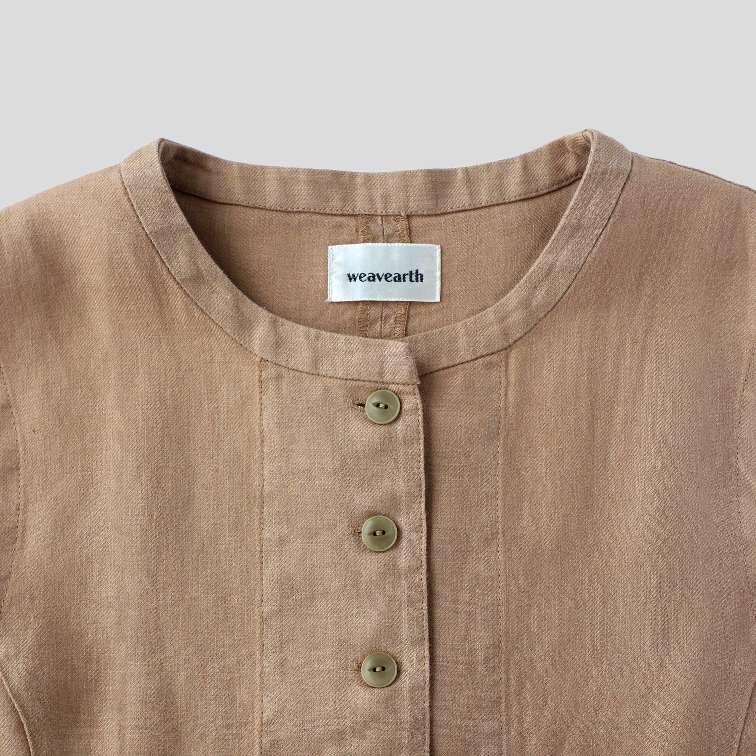 ヘンプオープンベスト WE2401G009 Mocca