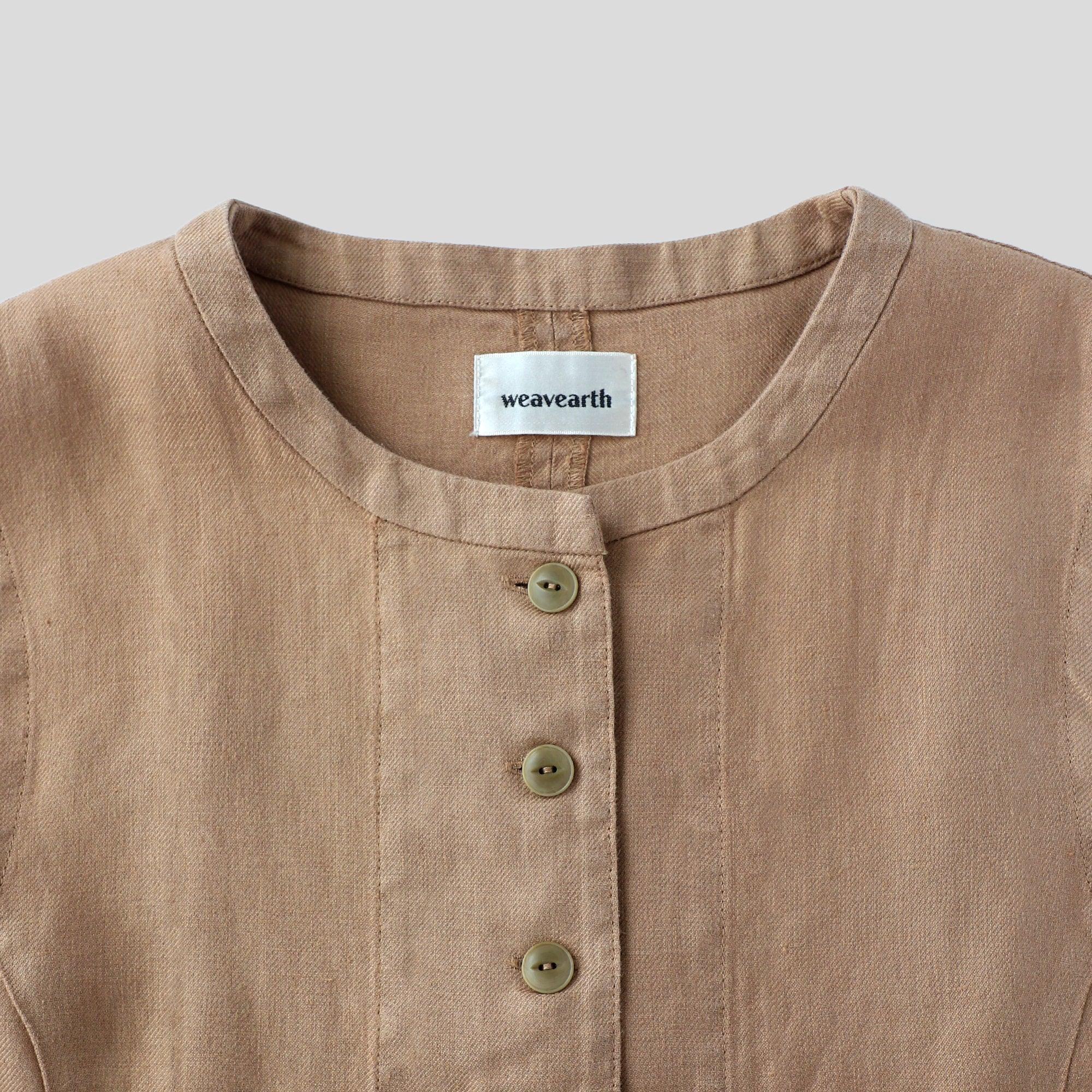 ヘンプオープンベスト WE2401G009 Mocca