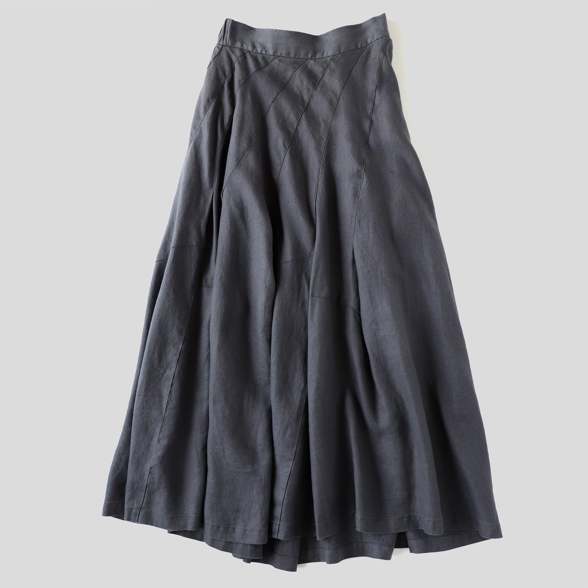 ヘンプバイアスフレアスカート WE2401G010 INK