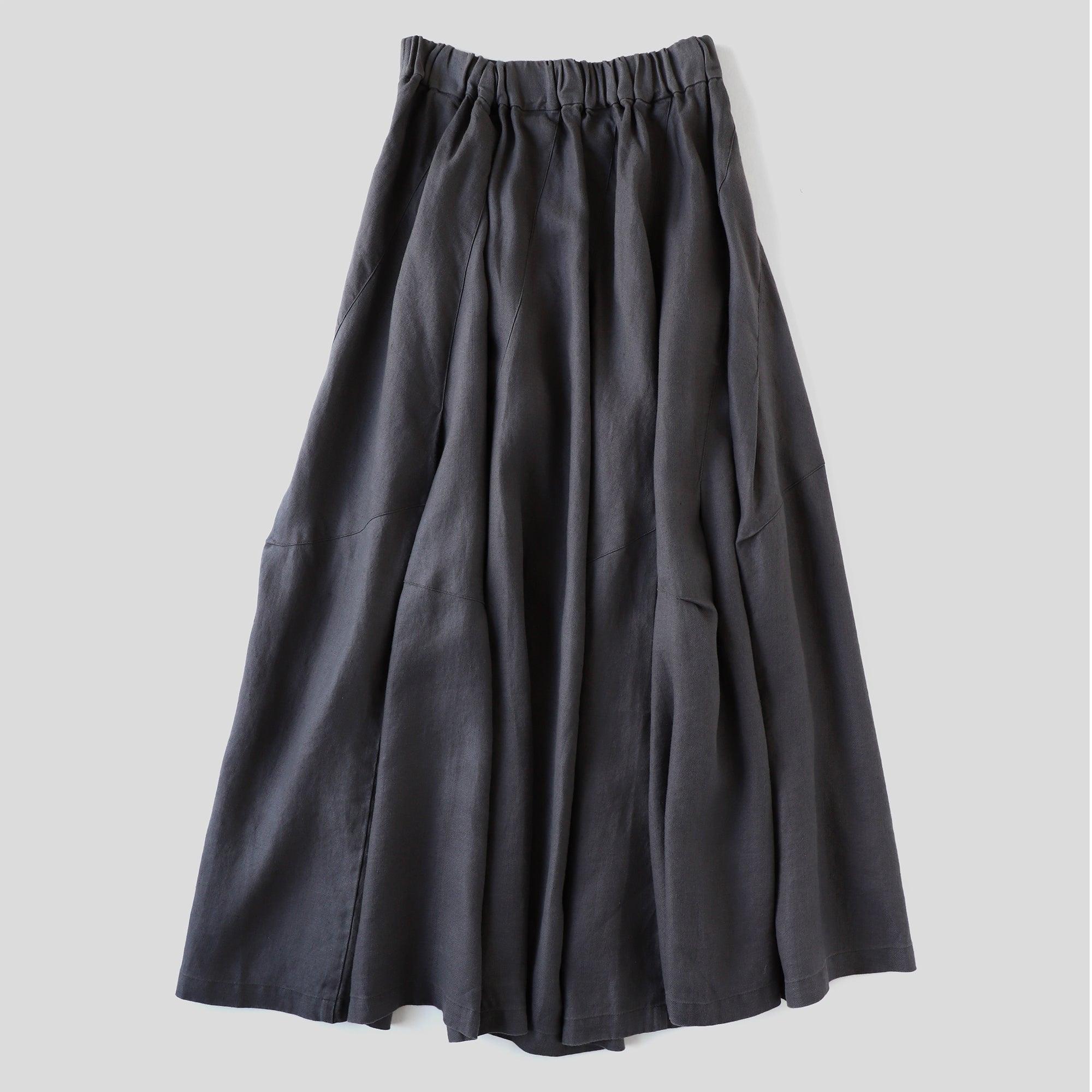 ヘンプバイアスフレアスカート WE2401G010 INK