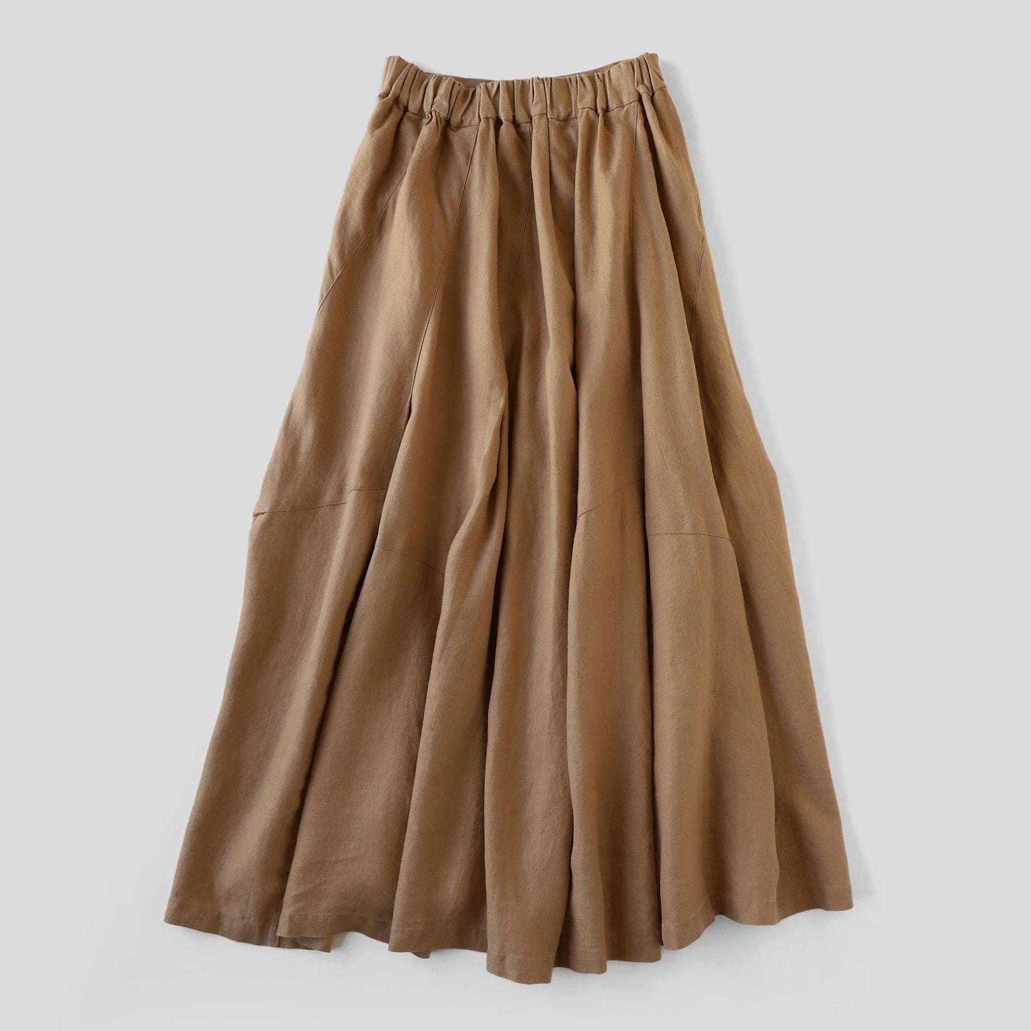 ヘンプバイアスフレアスカート WE2401G010 Mocca