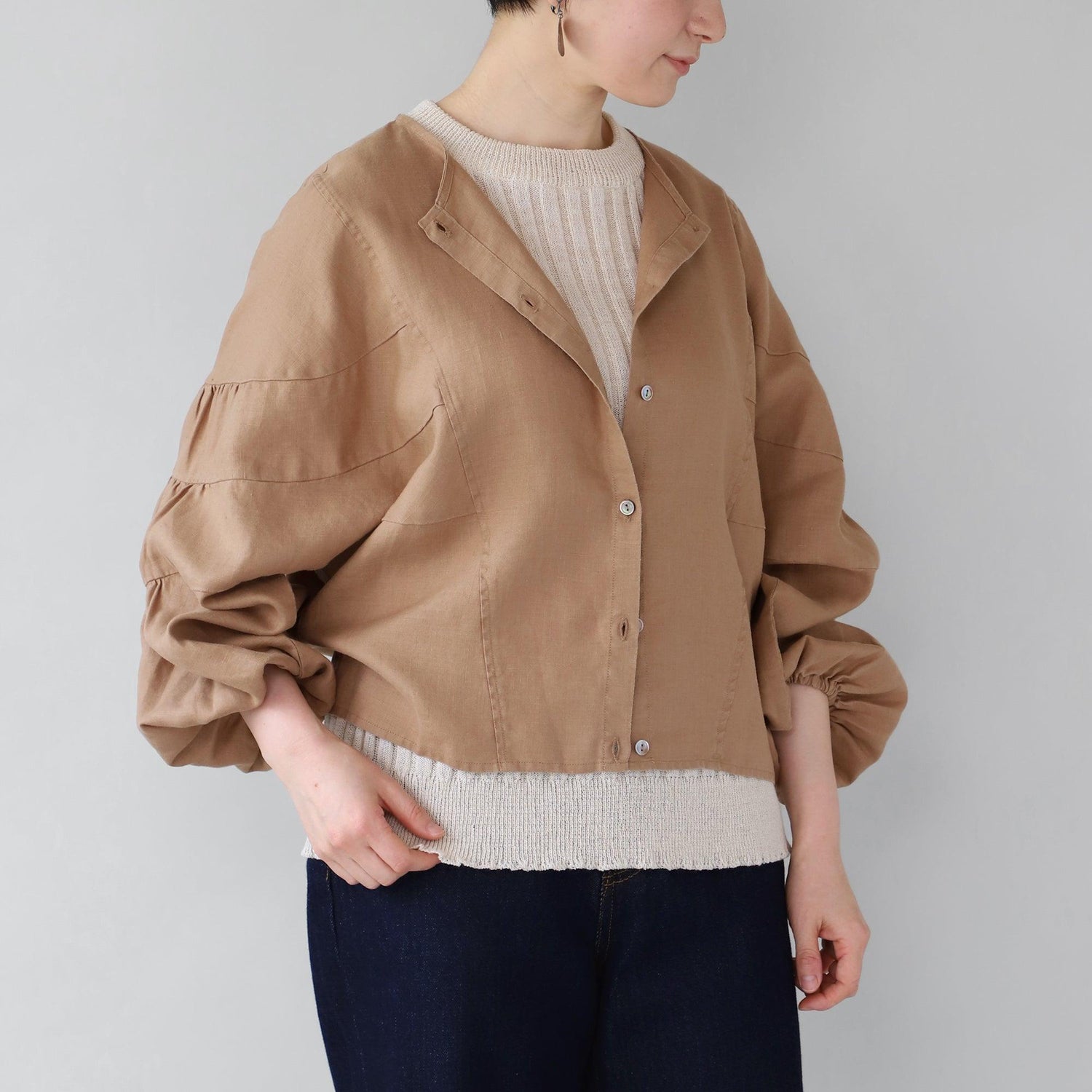 ヘンプコットンニット プルオーバー WE2301G010 正面4