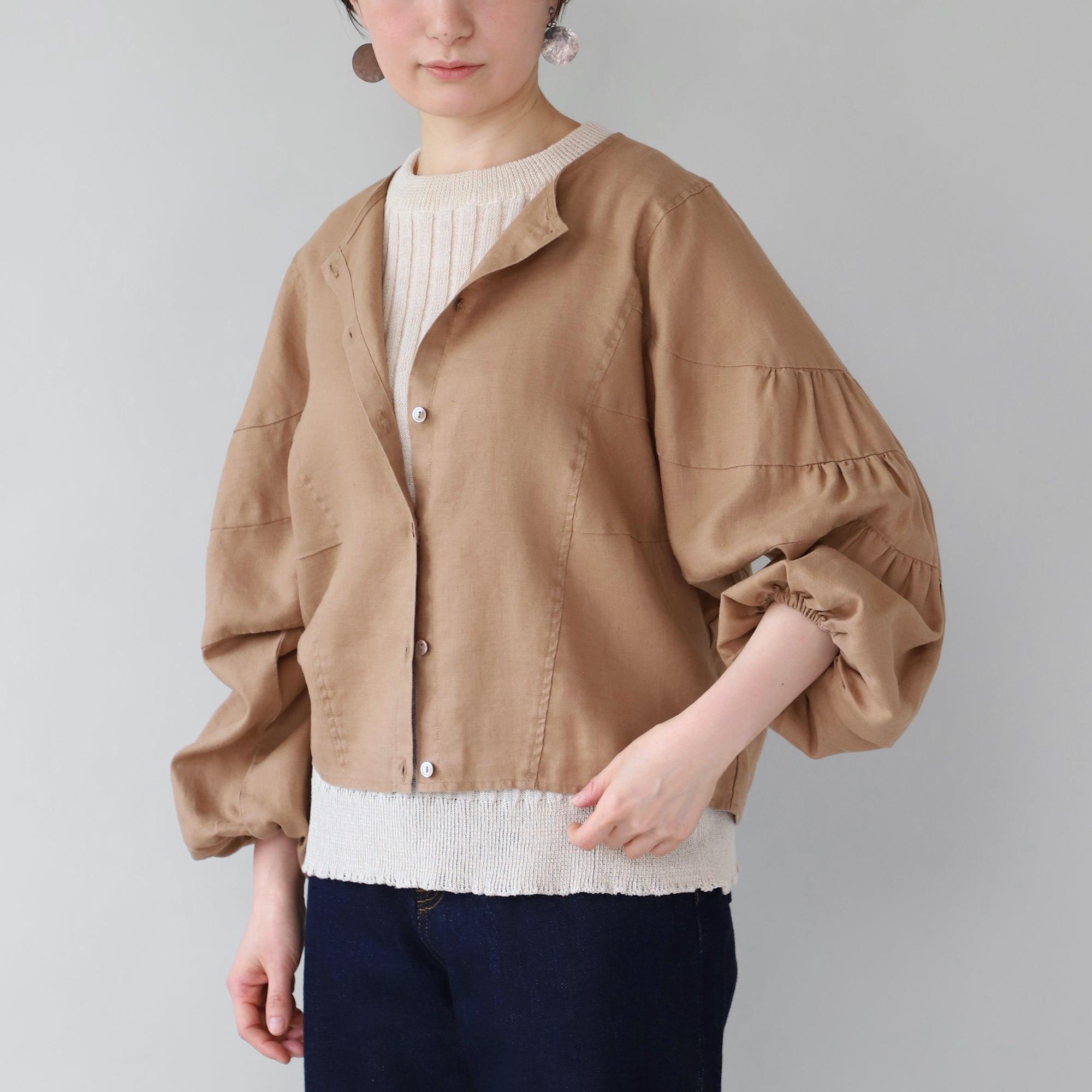 ヘンプギャザープルオーバー WE2301G007 Brown