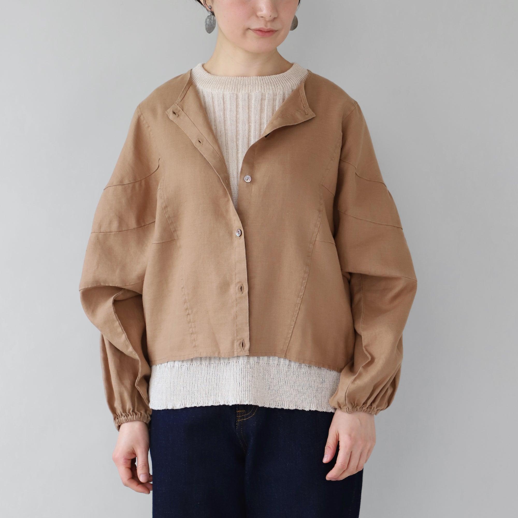 ヘンプギャザープルオーバー WE2301G007 Brown