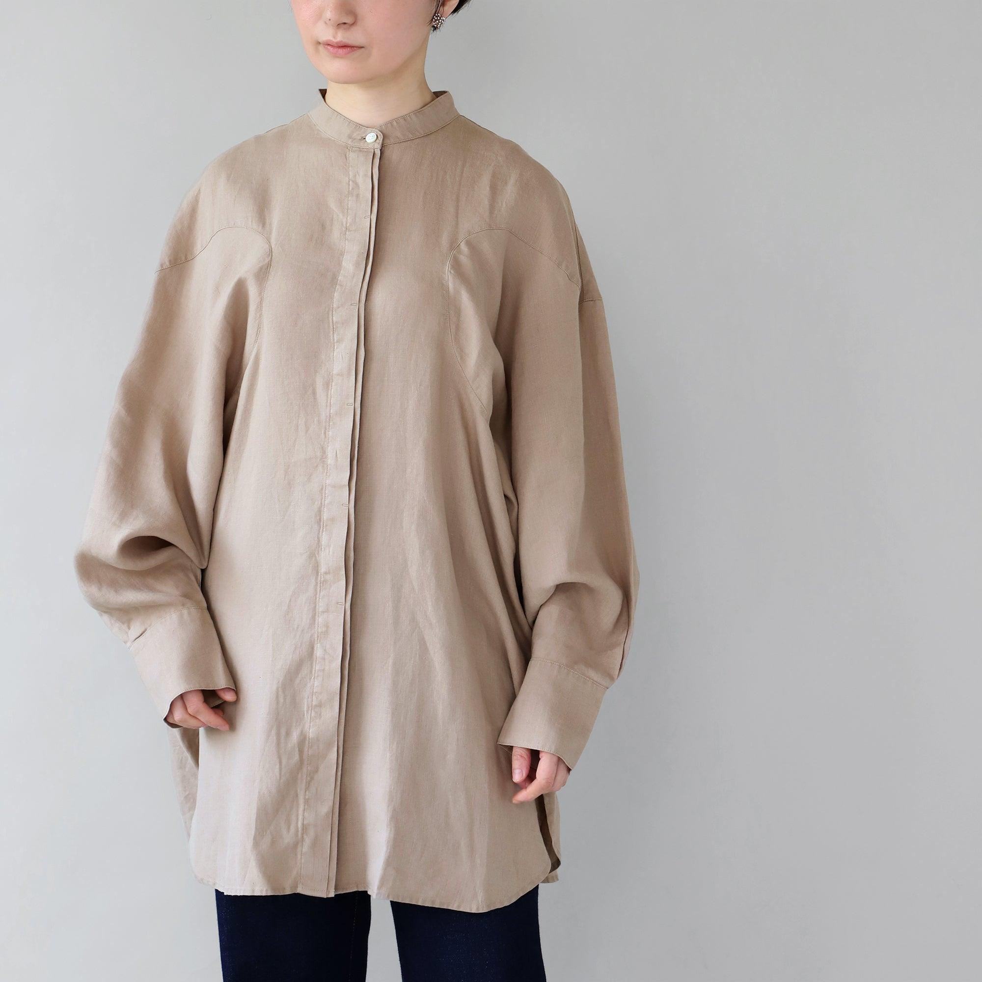 ヘンプ デザインスリーブシャツ WE2301G006 正面2