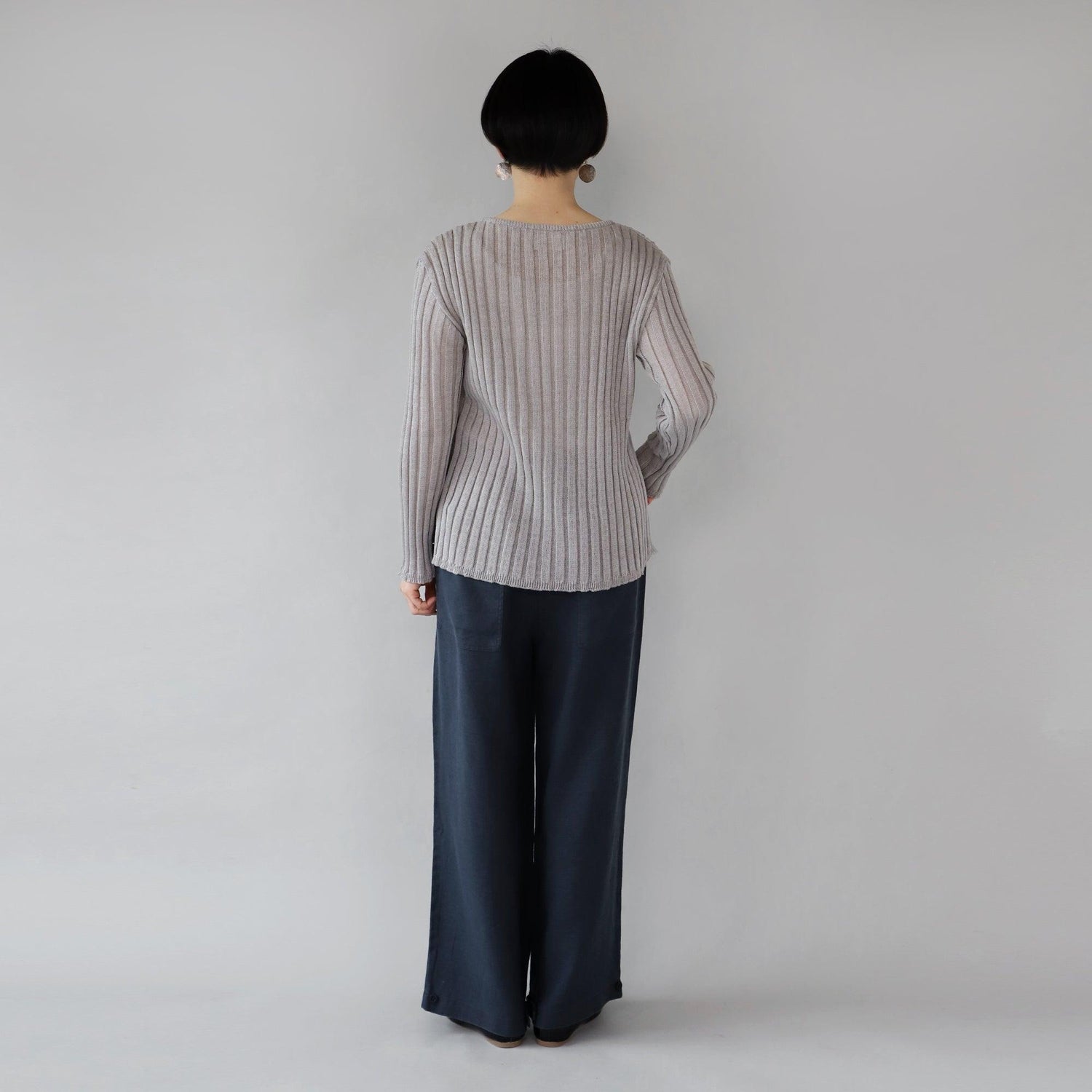 ヘンプコットンニット ロングスリーブ WE2301G011 バック