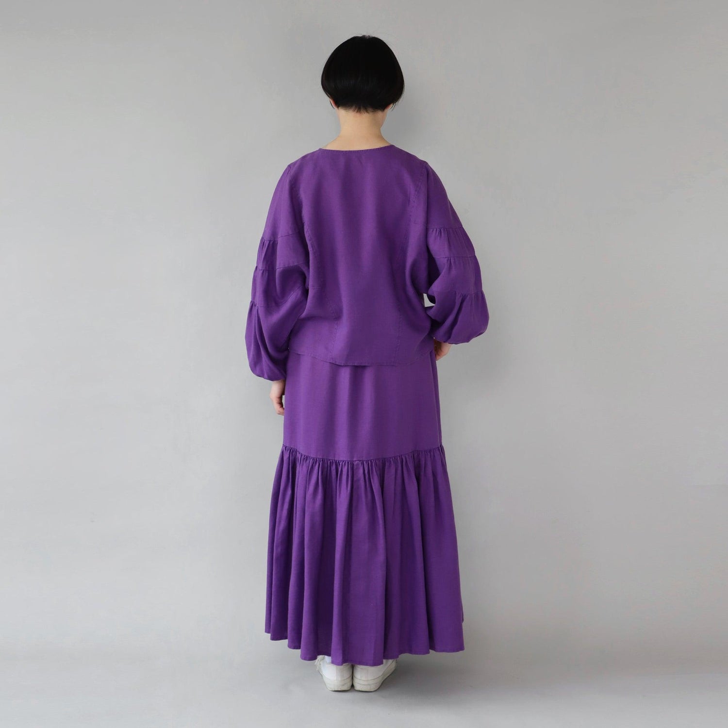 Products ヘンプギャザースカート WE2301G008 PPL バック