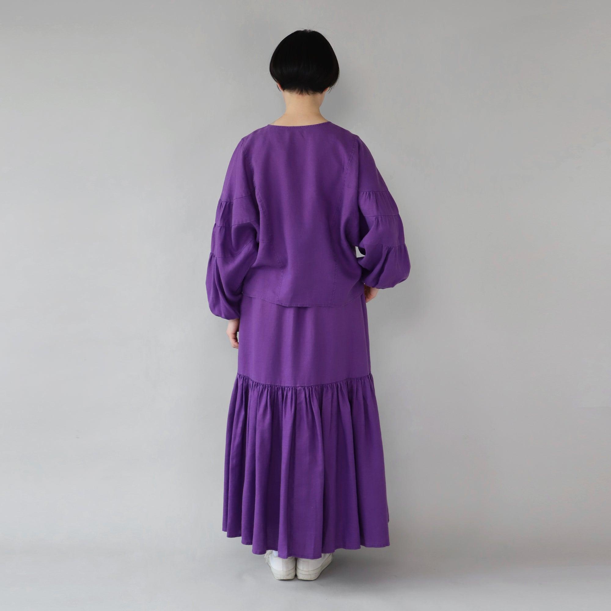 Products ヘンプギャザースカート WE2301G008 PPL バック