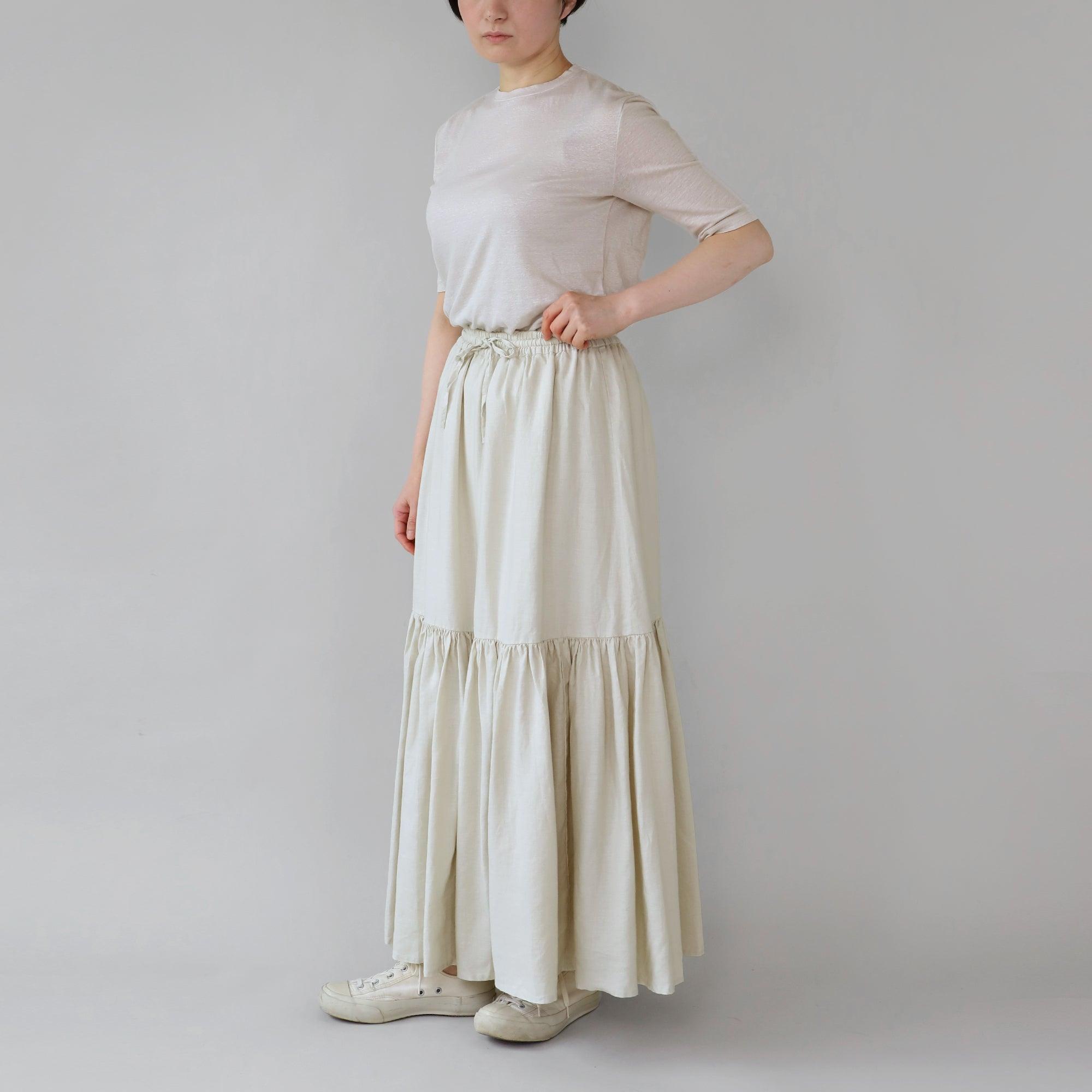 ヘンプTシャツショートスリーブ WE2301G015 white メイン