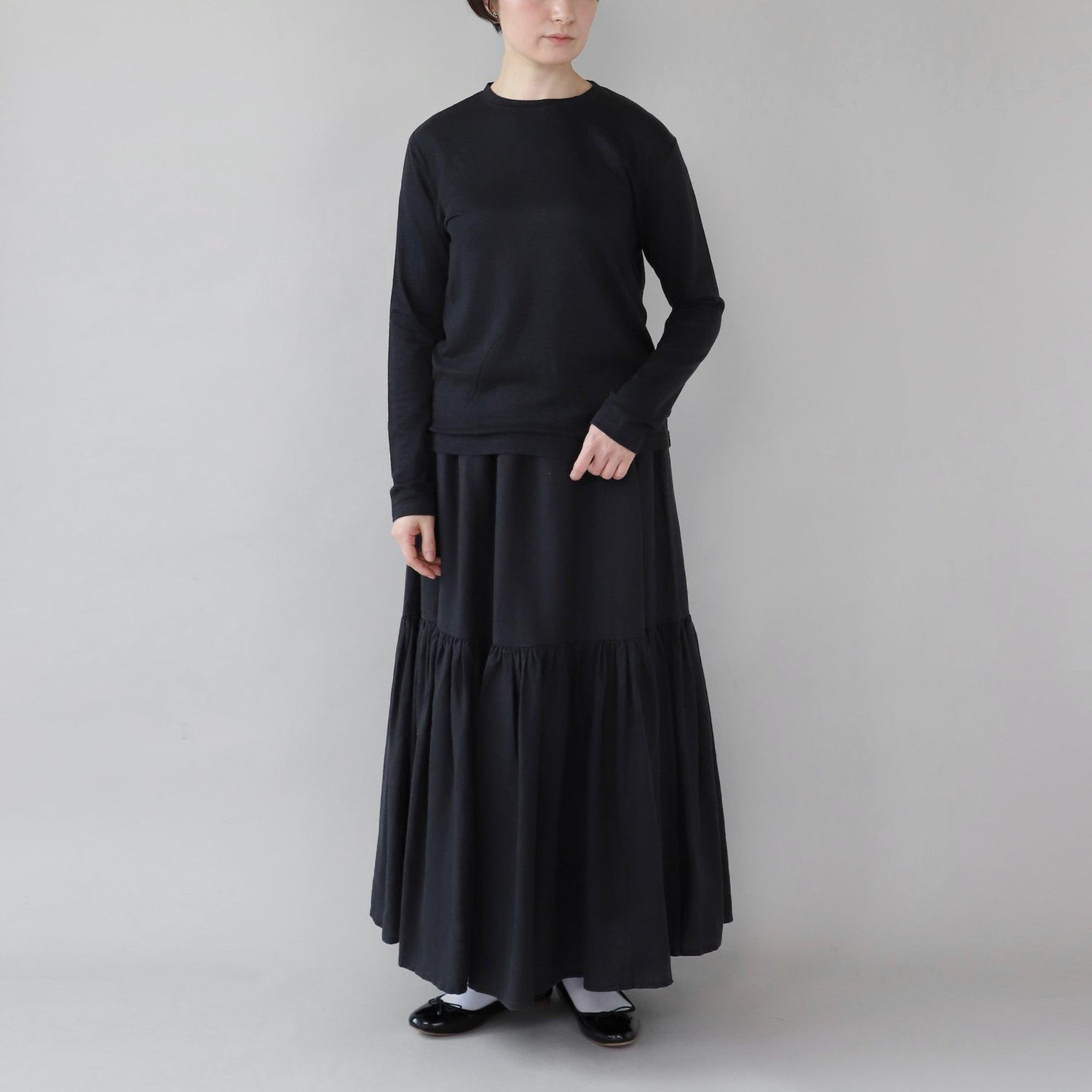 ヘンプTシャツロングスリーブ WE2301G014 正面