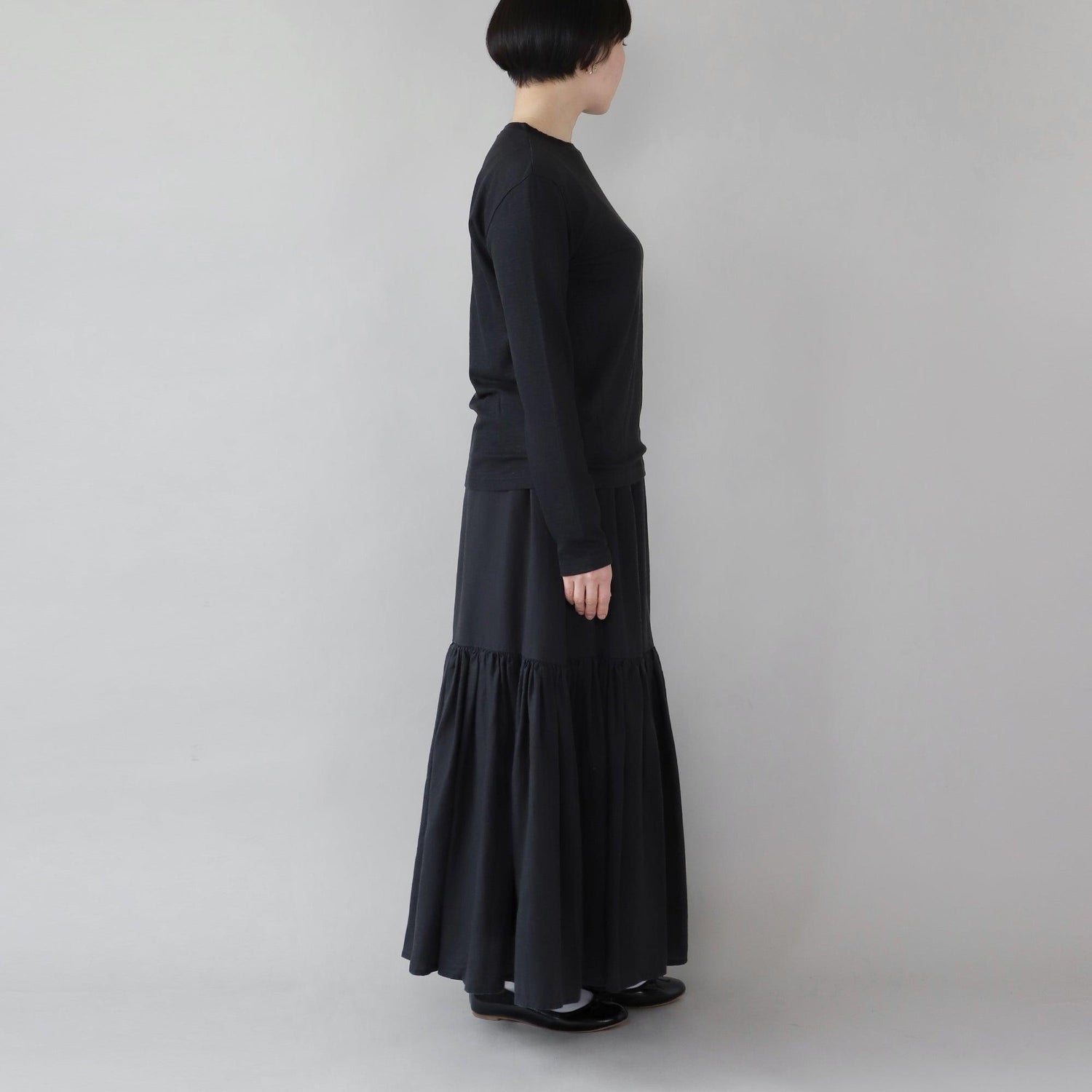 ヘンプTシャツロングスリーブ WE2301G014 サイド