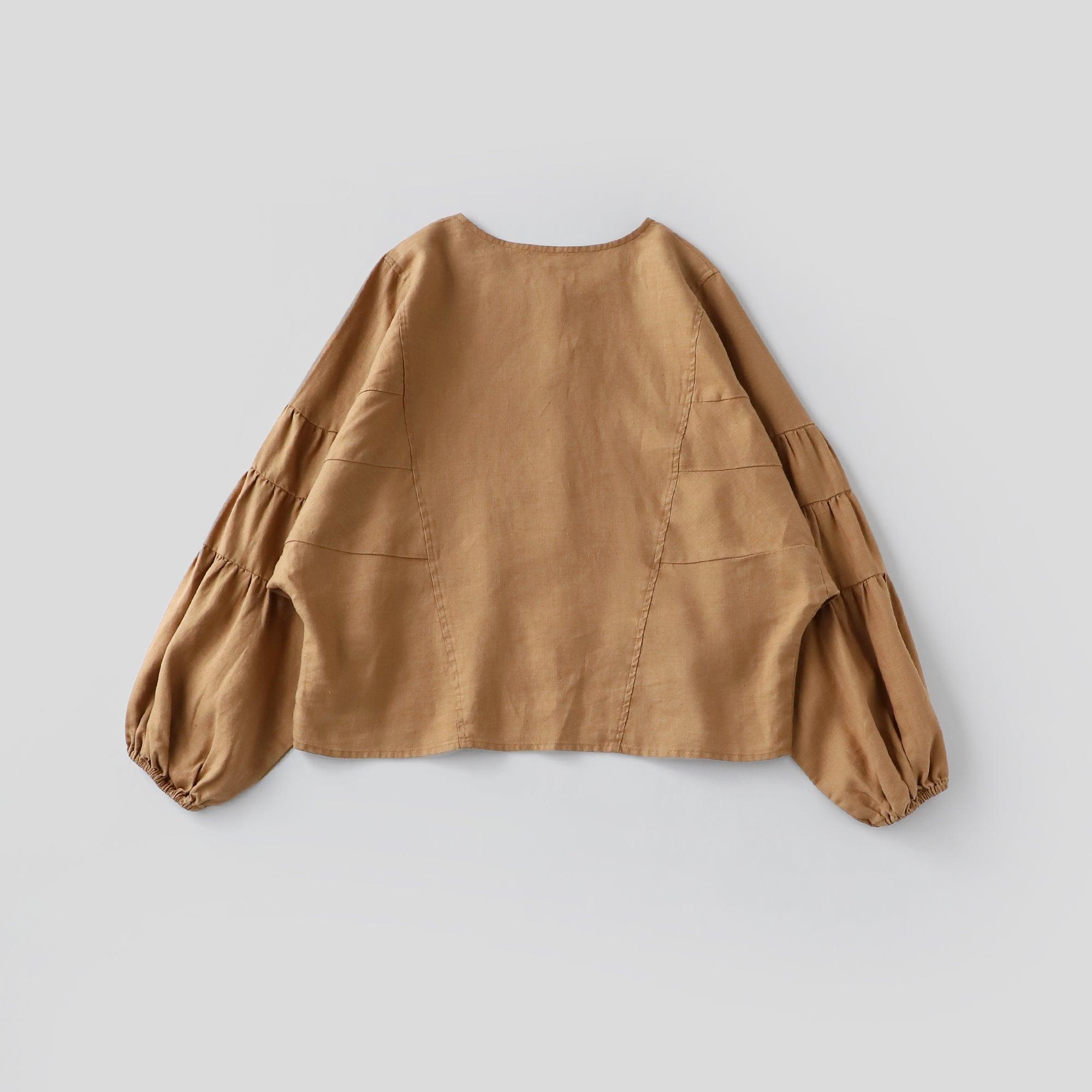 ヘンプギャザープルオーバー WE2301G007 Brown