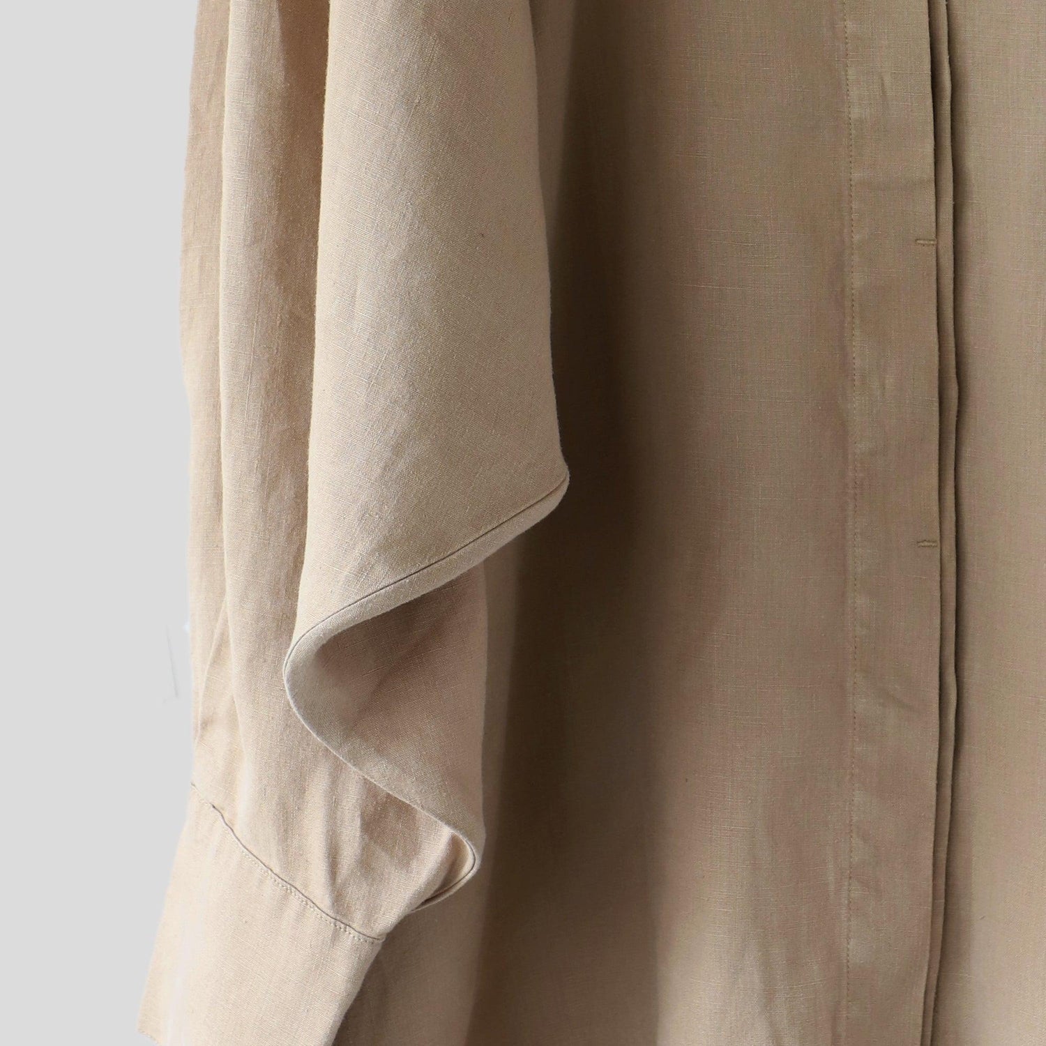 ヘンプ デザインスリーブシャツ WE2301G006 拡大 Beige