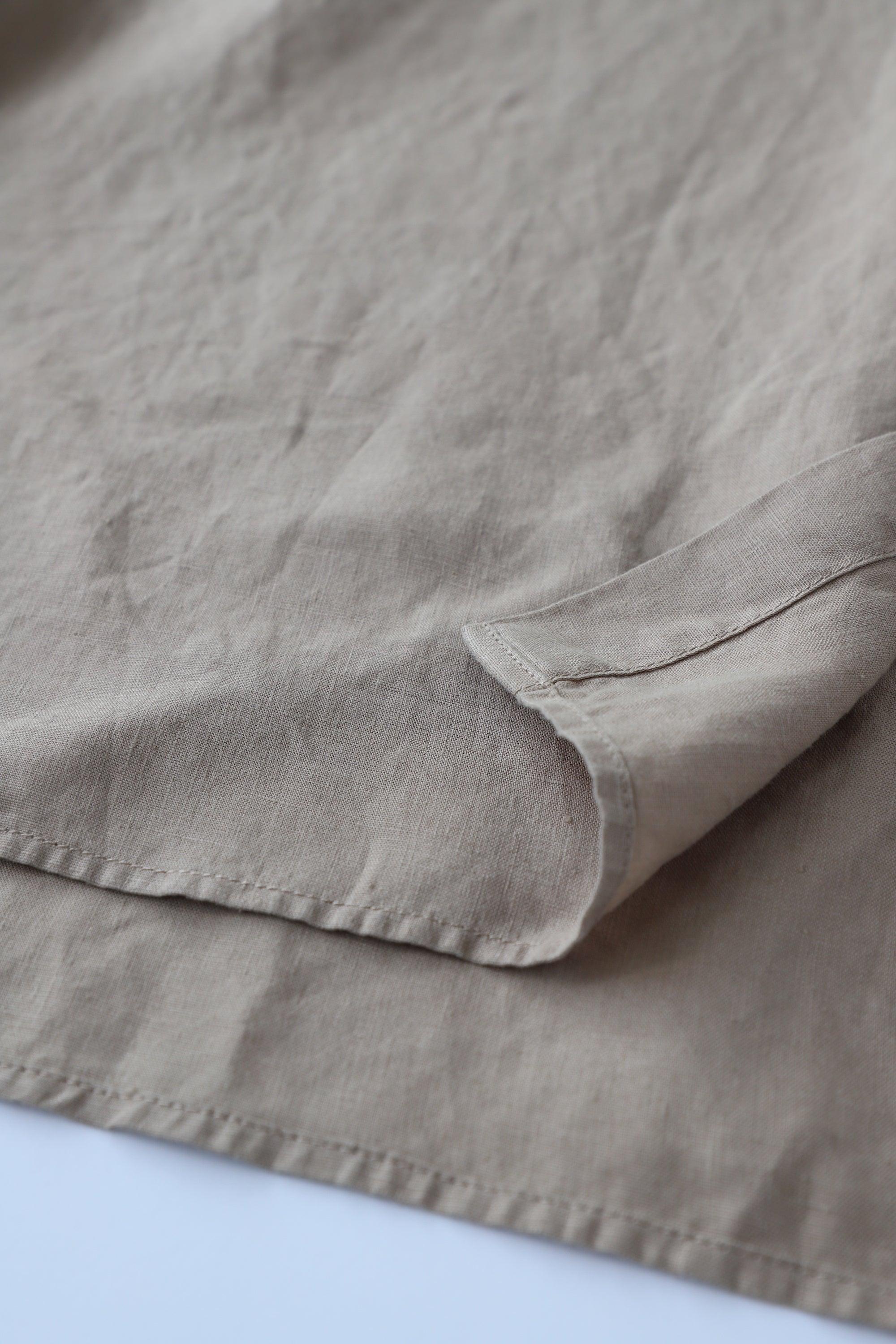 ヘンプショップシャツ WE2301G003 Beige 詳細