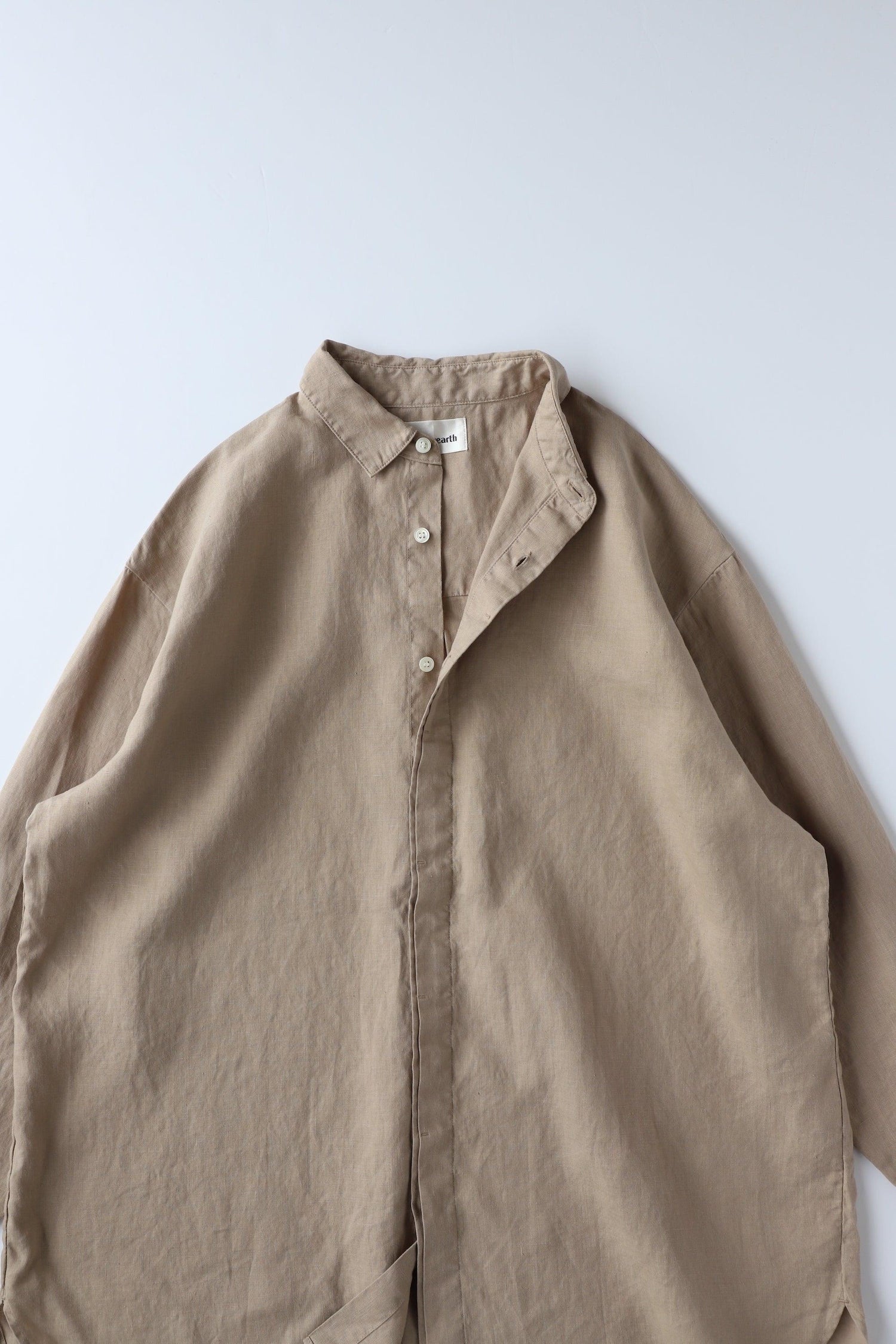 ヘンプショップシャツ WE2301G003 Beige 詳細