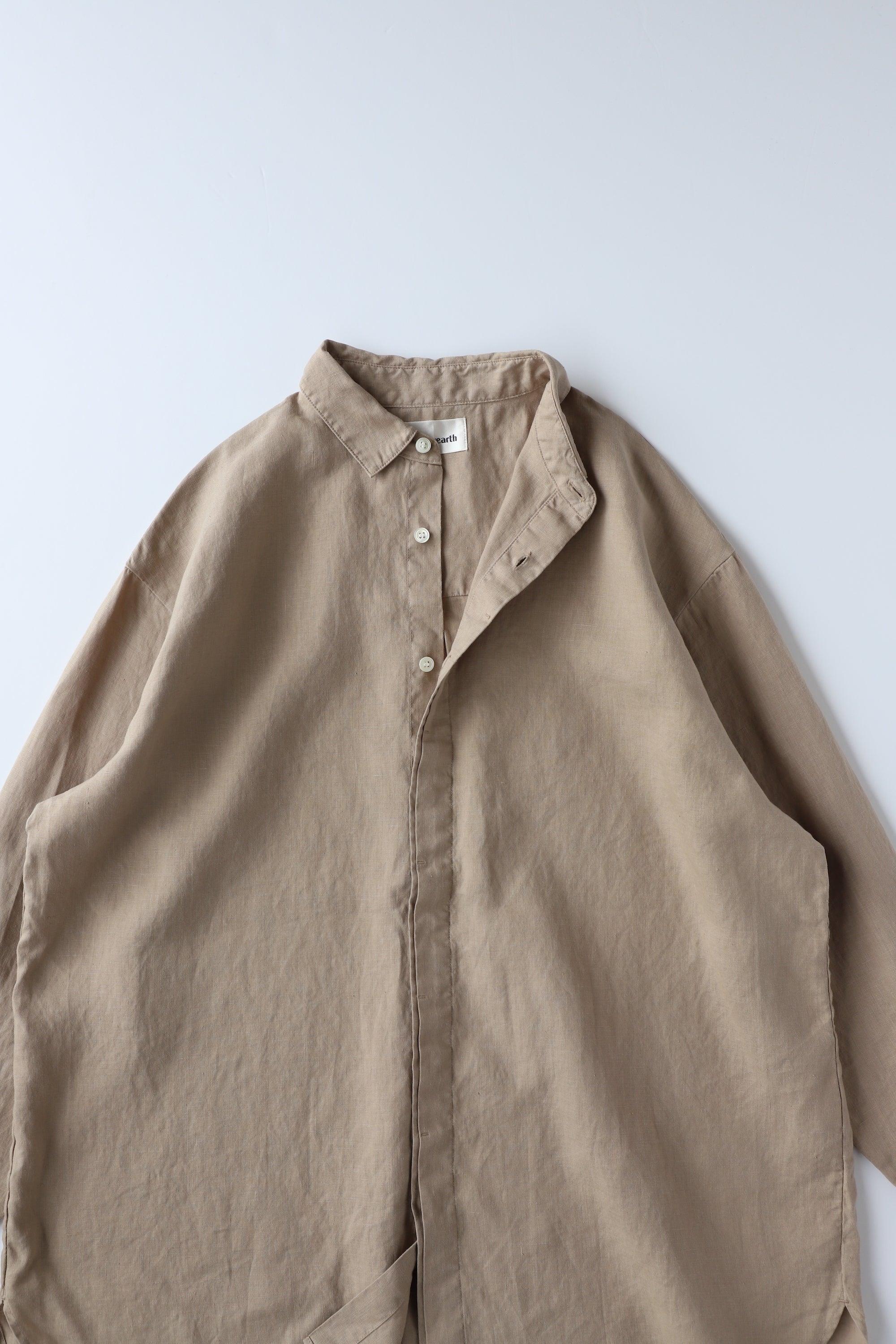 ヘンプショップシャツ WE2301G003 Beige 詳細