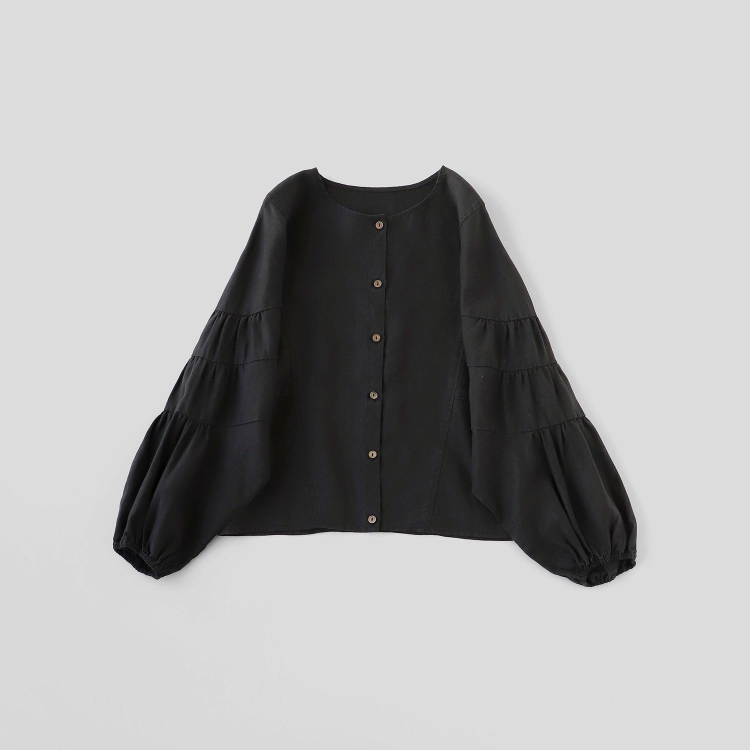 ヘンプギャザープルオーバー WE2301G007 Black