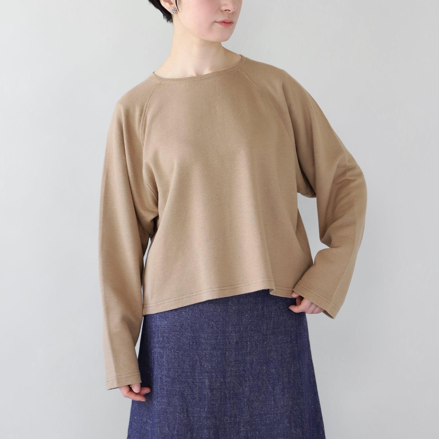 ヘンプコットン スェットシャツR G WE2301G013 前面