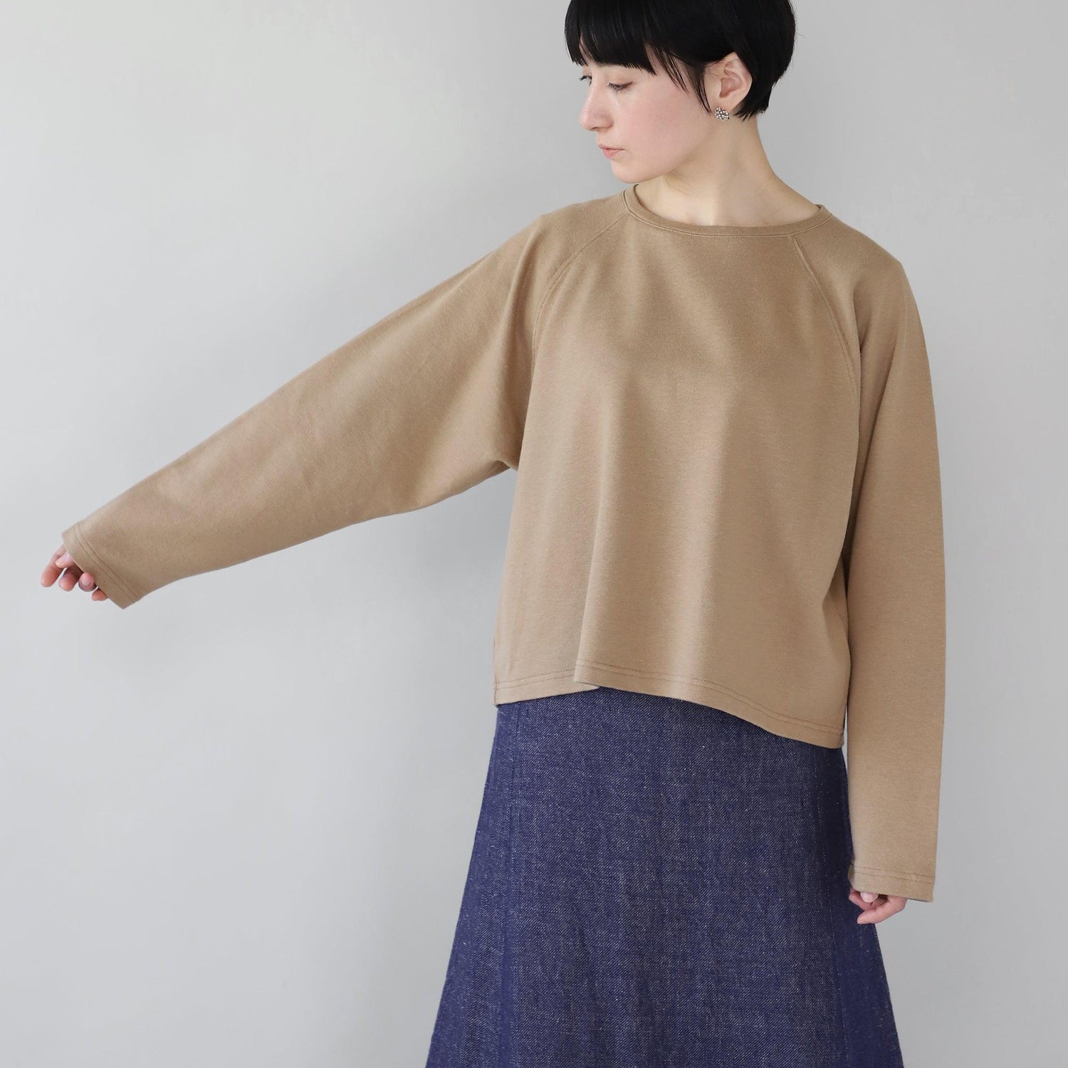 ヘンプコットン スェットシャツR G WE2301G013 前面