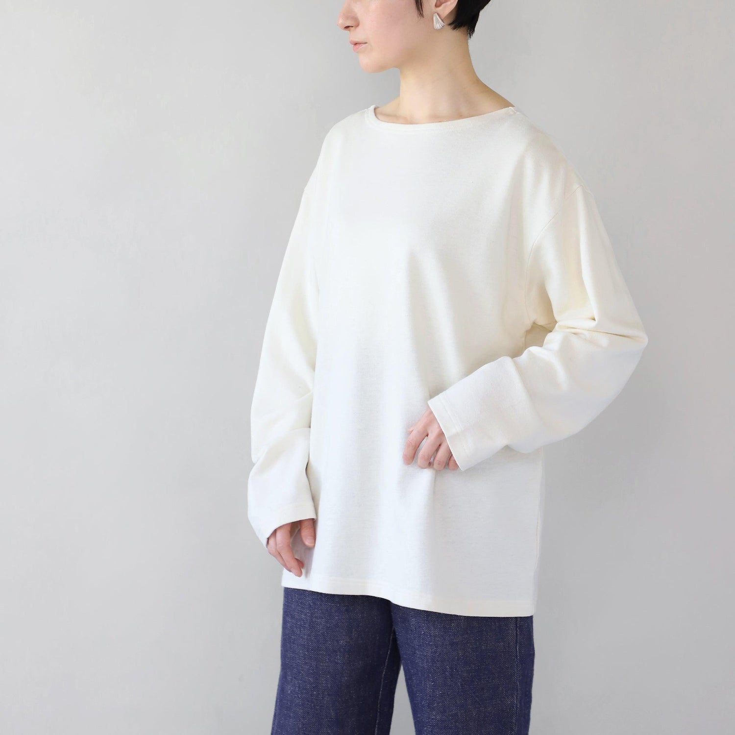 ヘンプコットン スェットシャツS T WE2301G012 前面