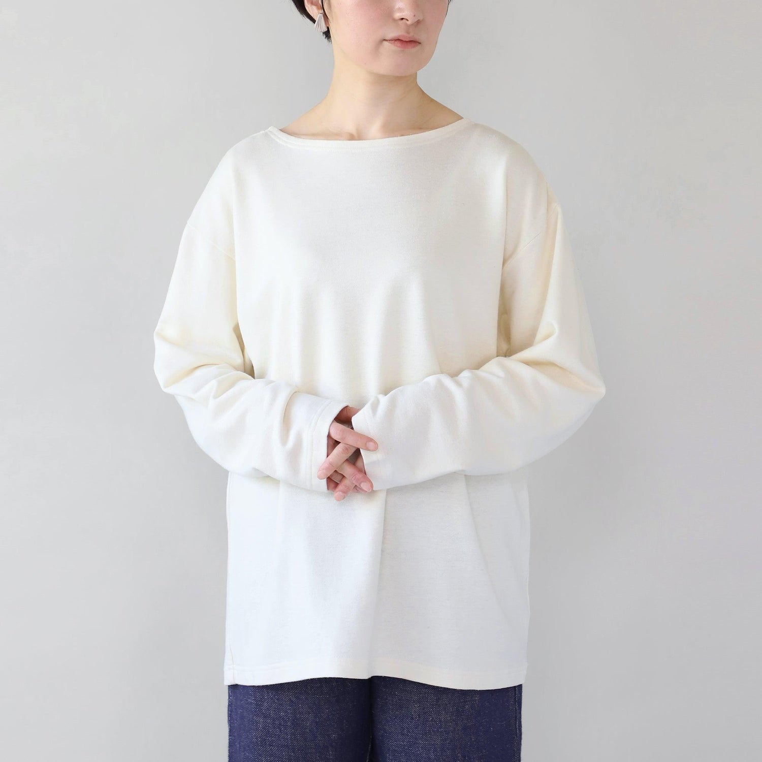 ヘンプコットン スェットシャツS T WE2301G012 前面