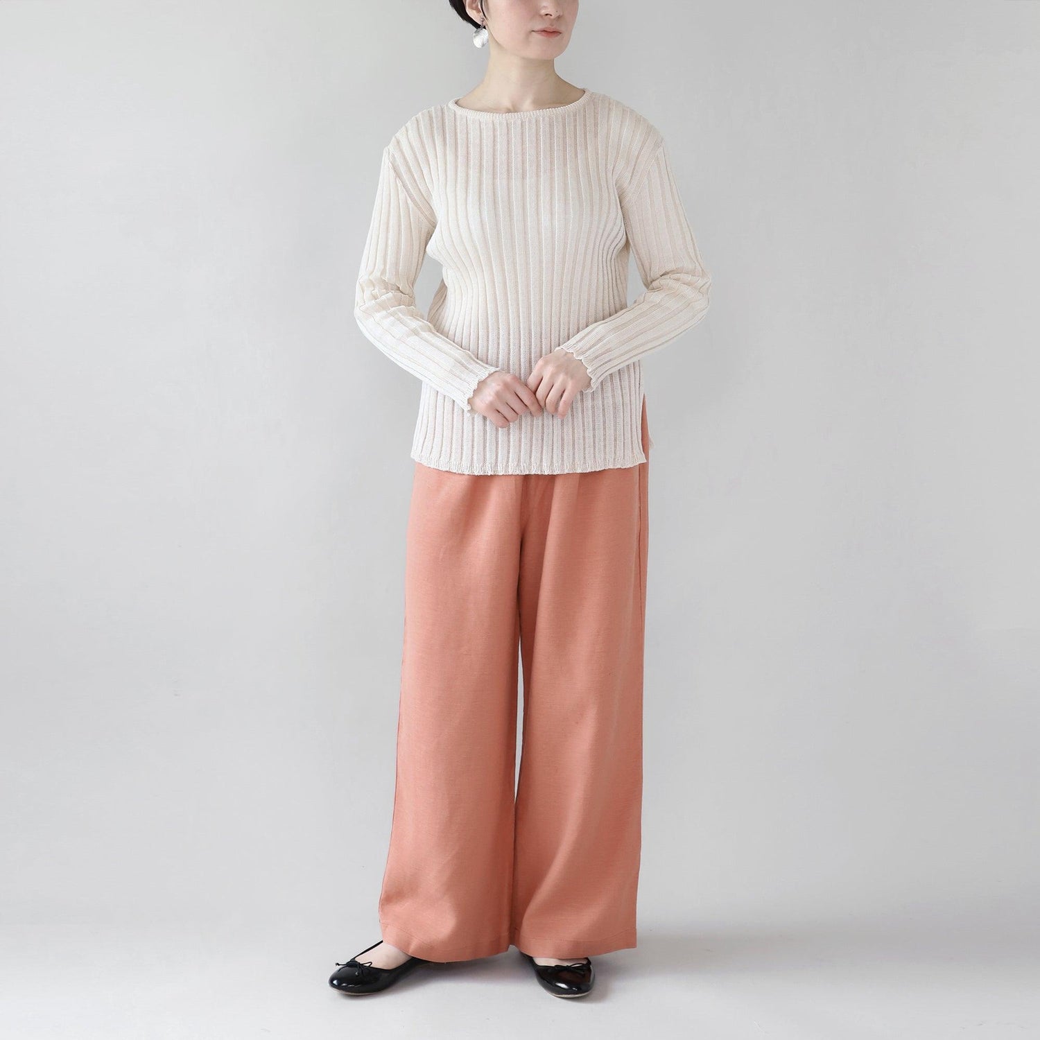 ヘンプキャンバスパンツ WE2301G009 Pink-Orange