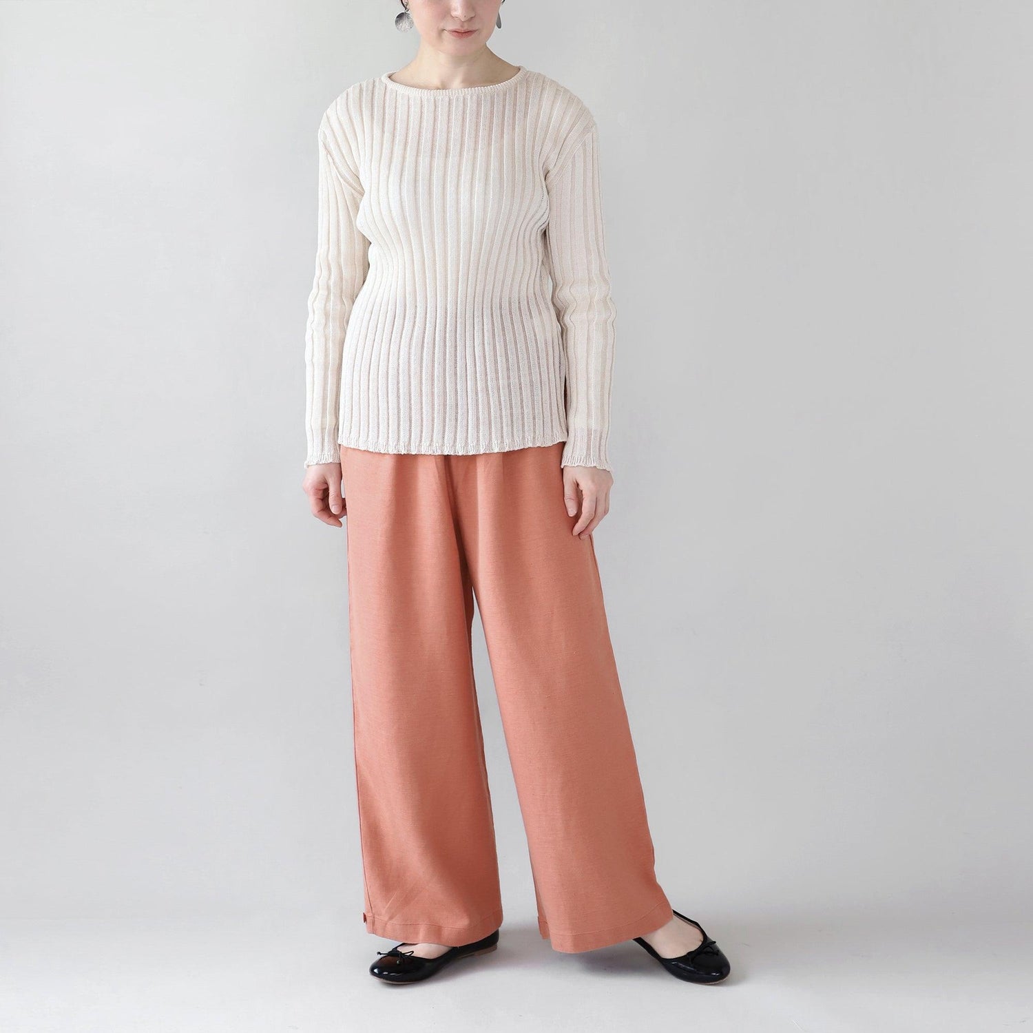 ヘンプキャンバスパンツ WE2301G009 Pink-Orange