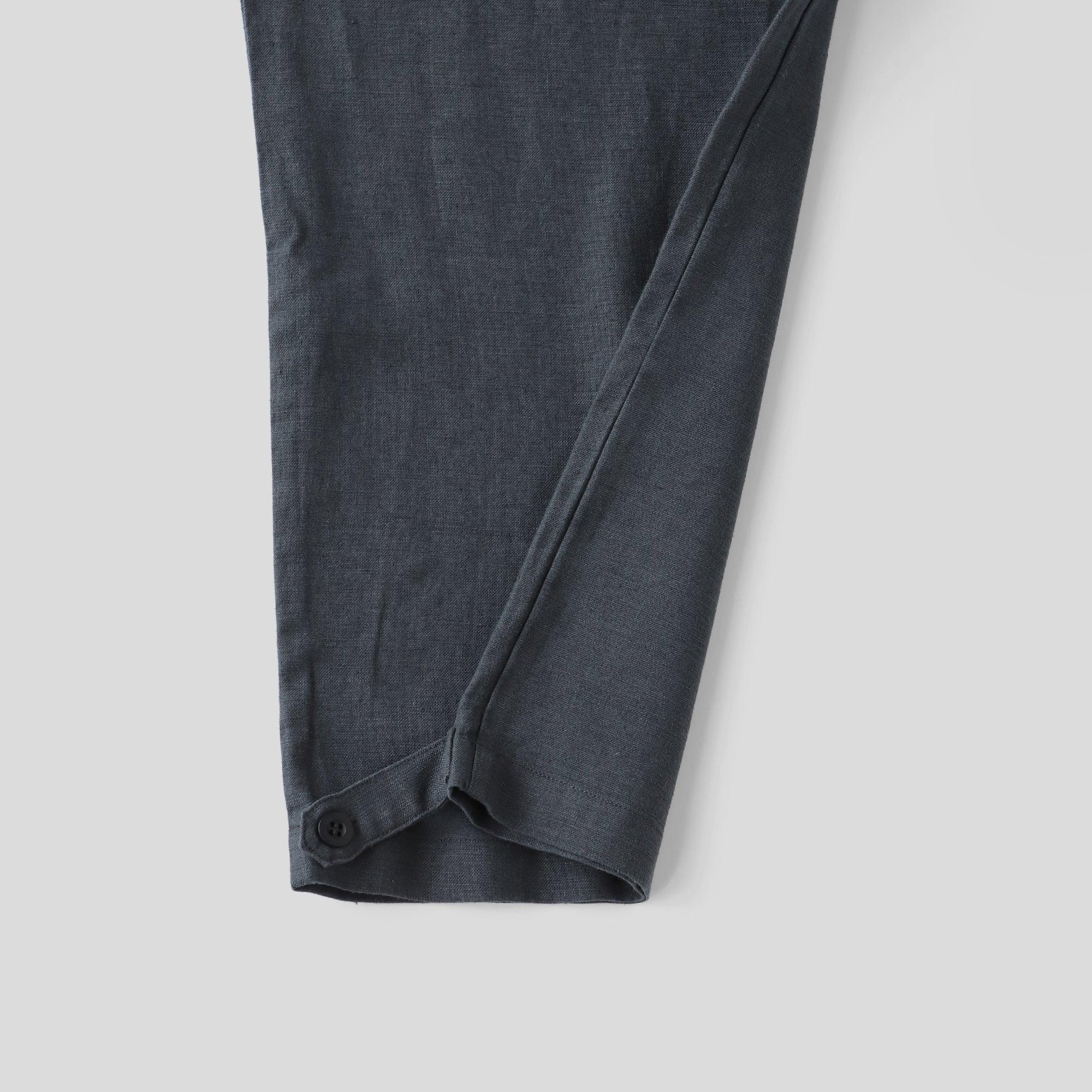 ヘンプキャンバスパンツ WE2301G009 Black 裾