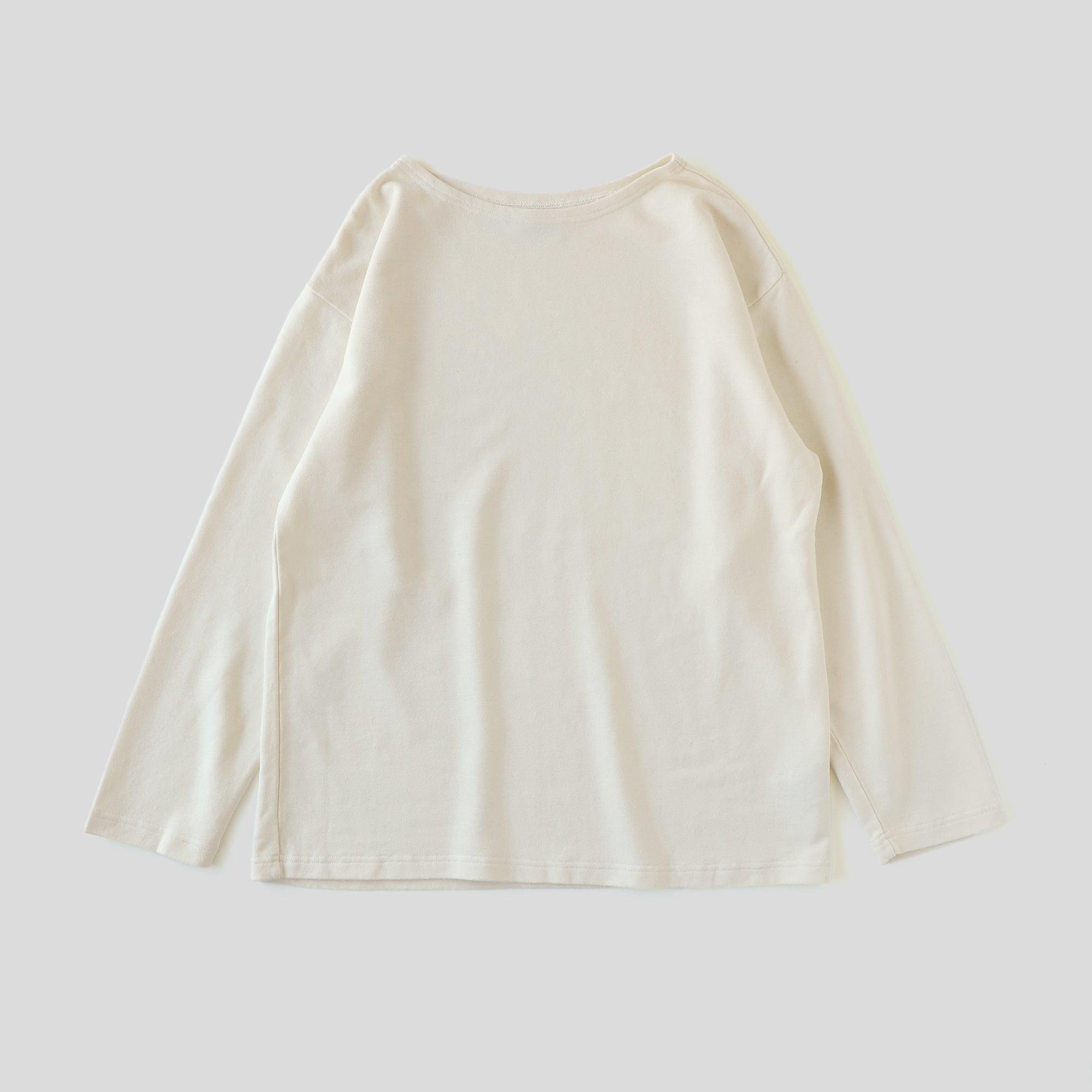 ヘンプコットン スェットシャツS T WE2301G012 White