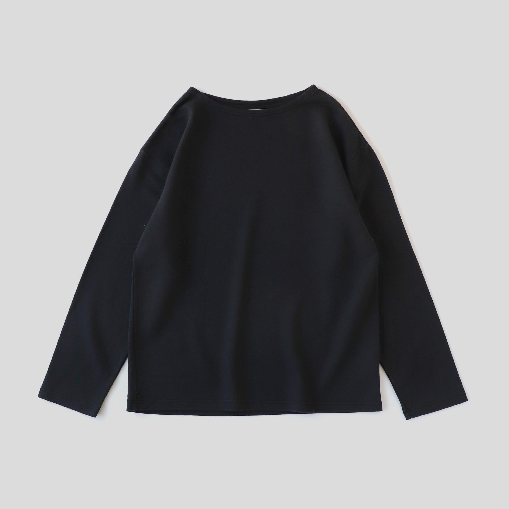 ヘンプコットン スェットシャツS T WE2301G012 Black