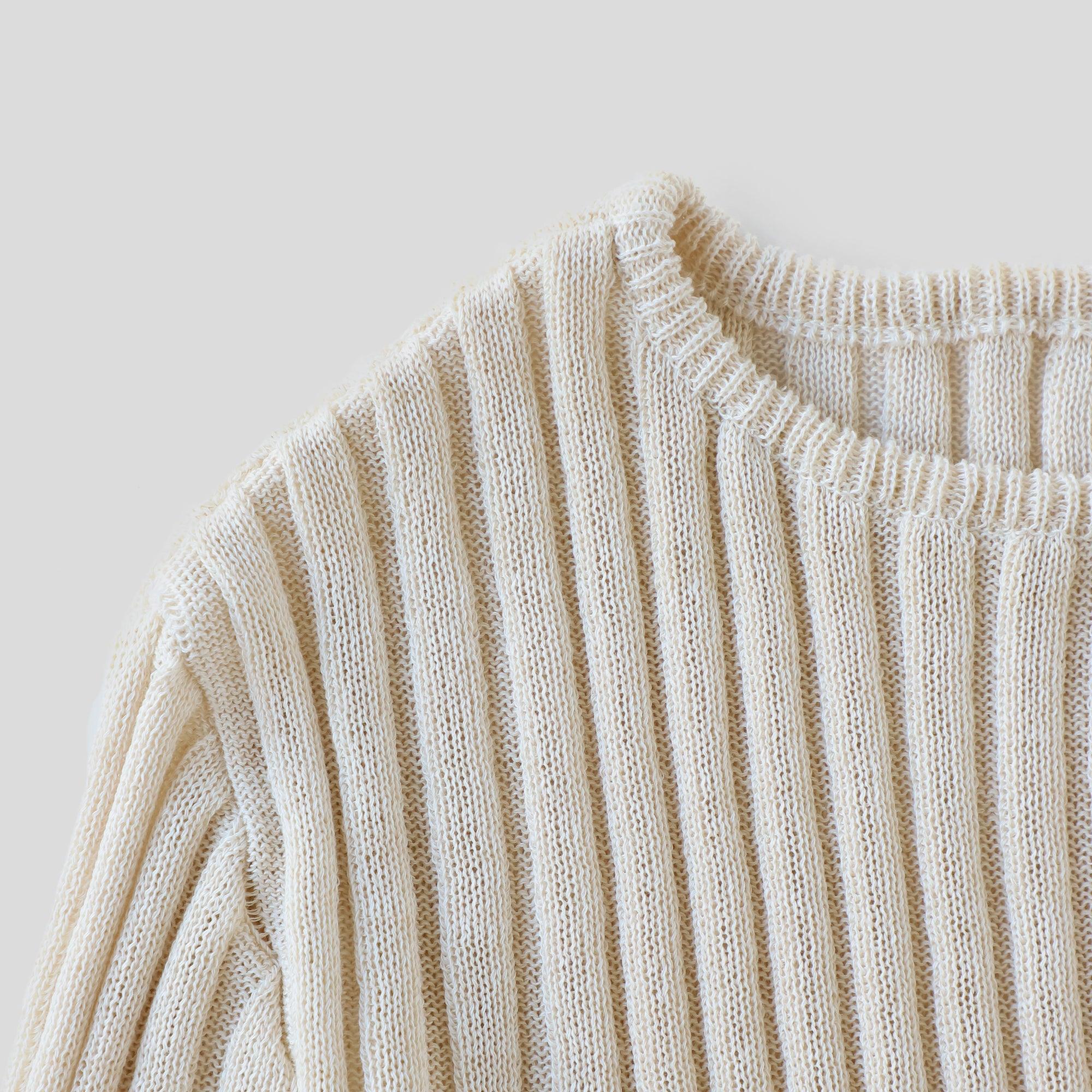 ヘンプコットンニット ロングスリーブ WE2301G011 White 拡大