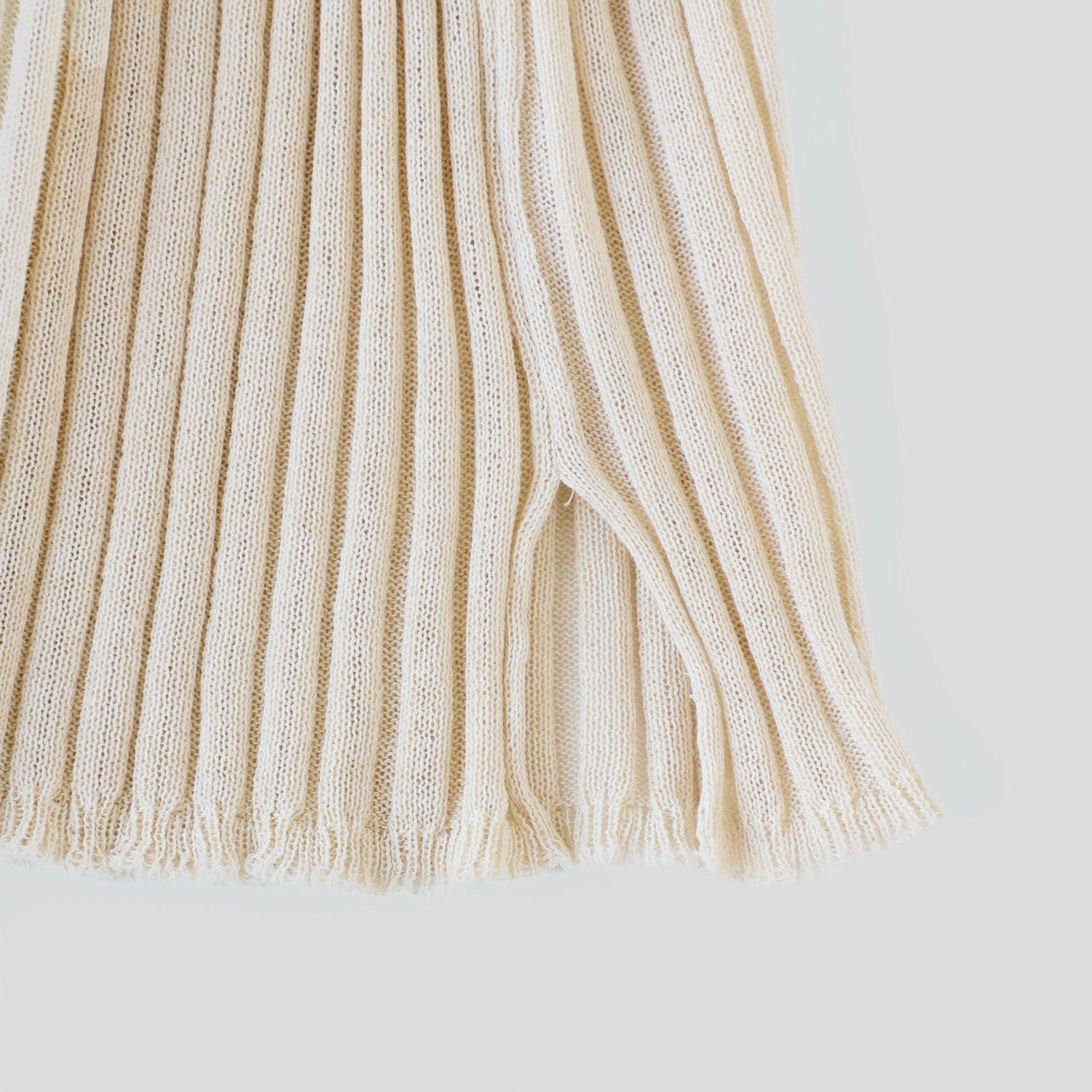 ヘンプコットンニット ロングスリーブ WE2301G011 White スリット