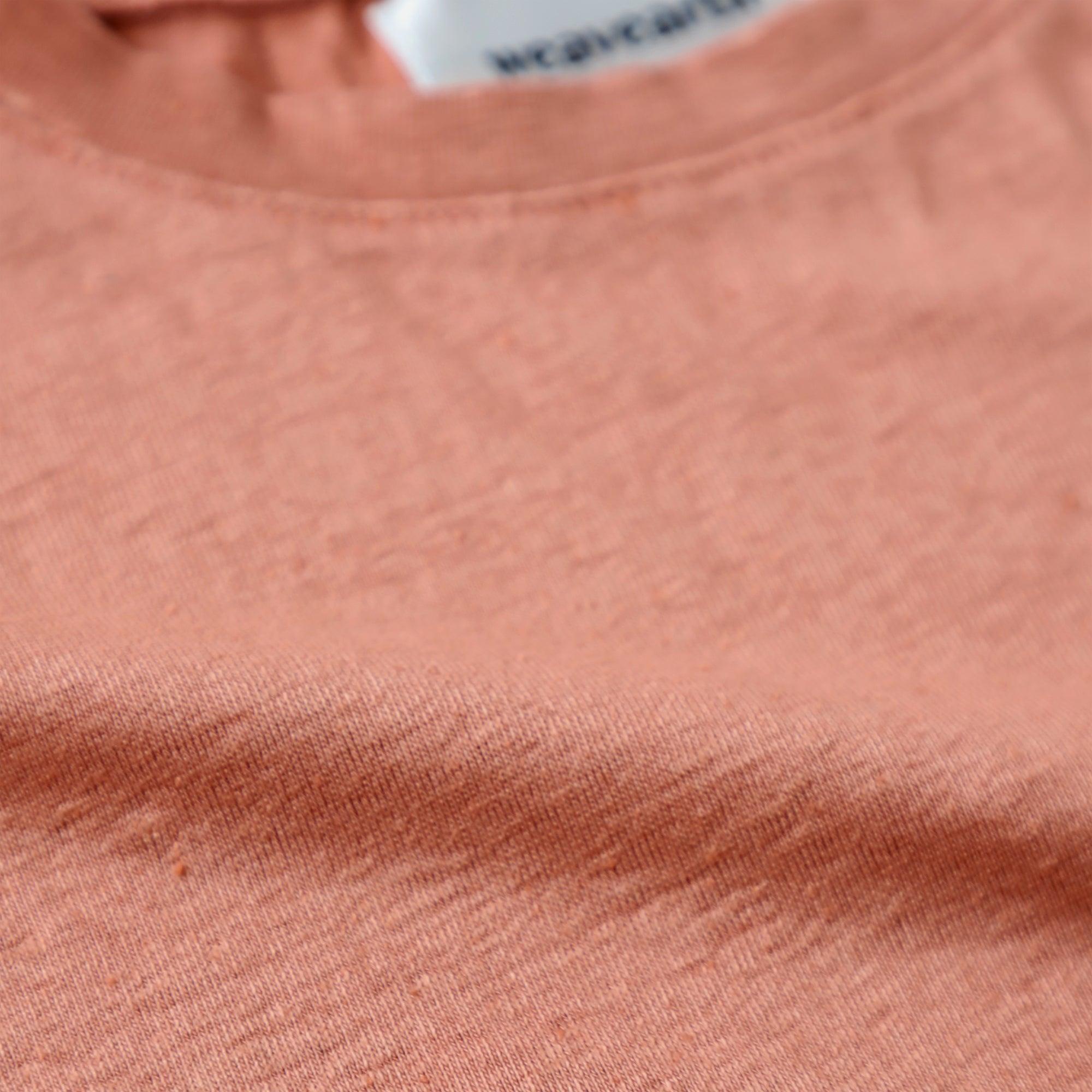 ヘンプTシャツショートスリーブ WE2301G015 Pink-Orange 拡大