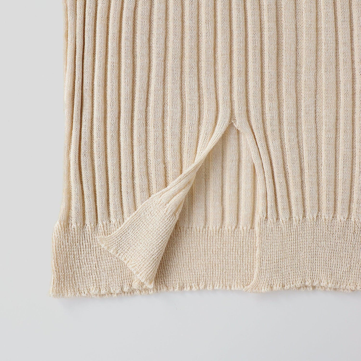 ヘンプコットンニット プルオーバー WE2301G010 VR スリット