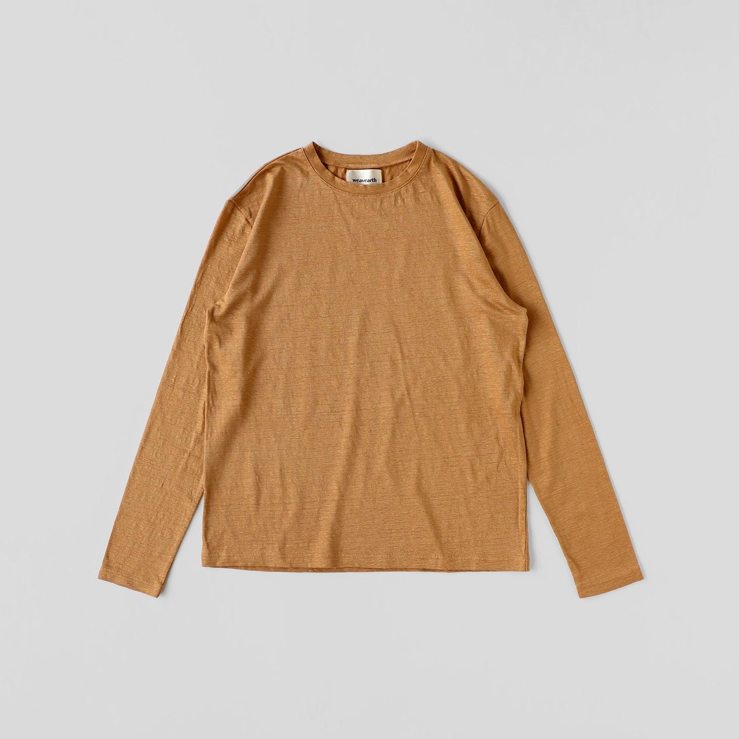 ヘンプTシャツロングスリーブ WE2301G014 Sinnamon-Orange