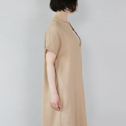 スキッパーフレンチスリーブワンピース