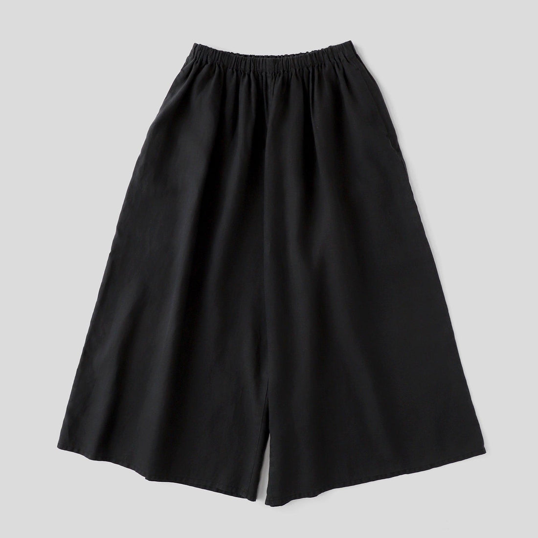 WE2501G001 ヘンプ ギャザーワイドパンツ