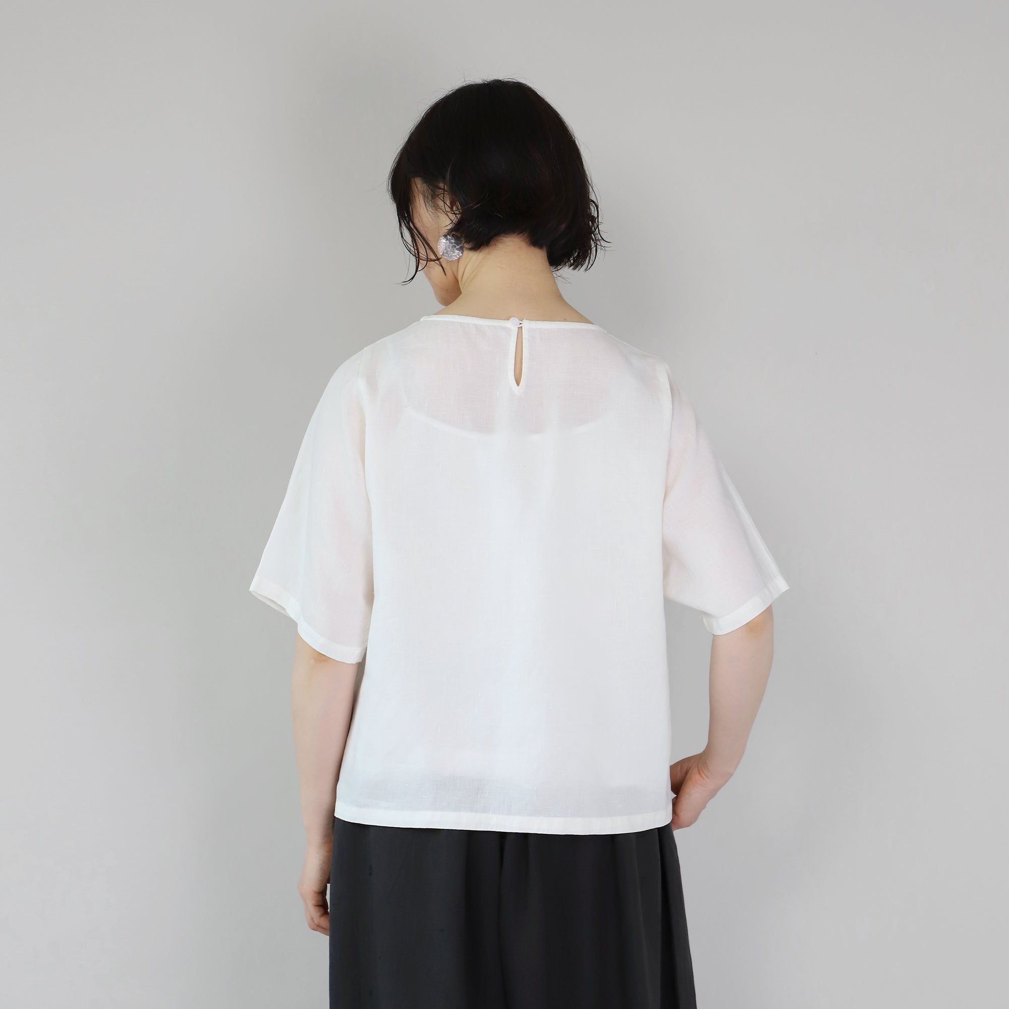 【4月10日販売開始予定】ヘンプワイドスリーブブラウス